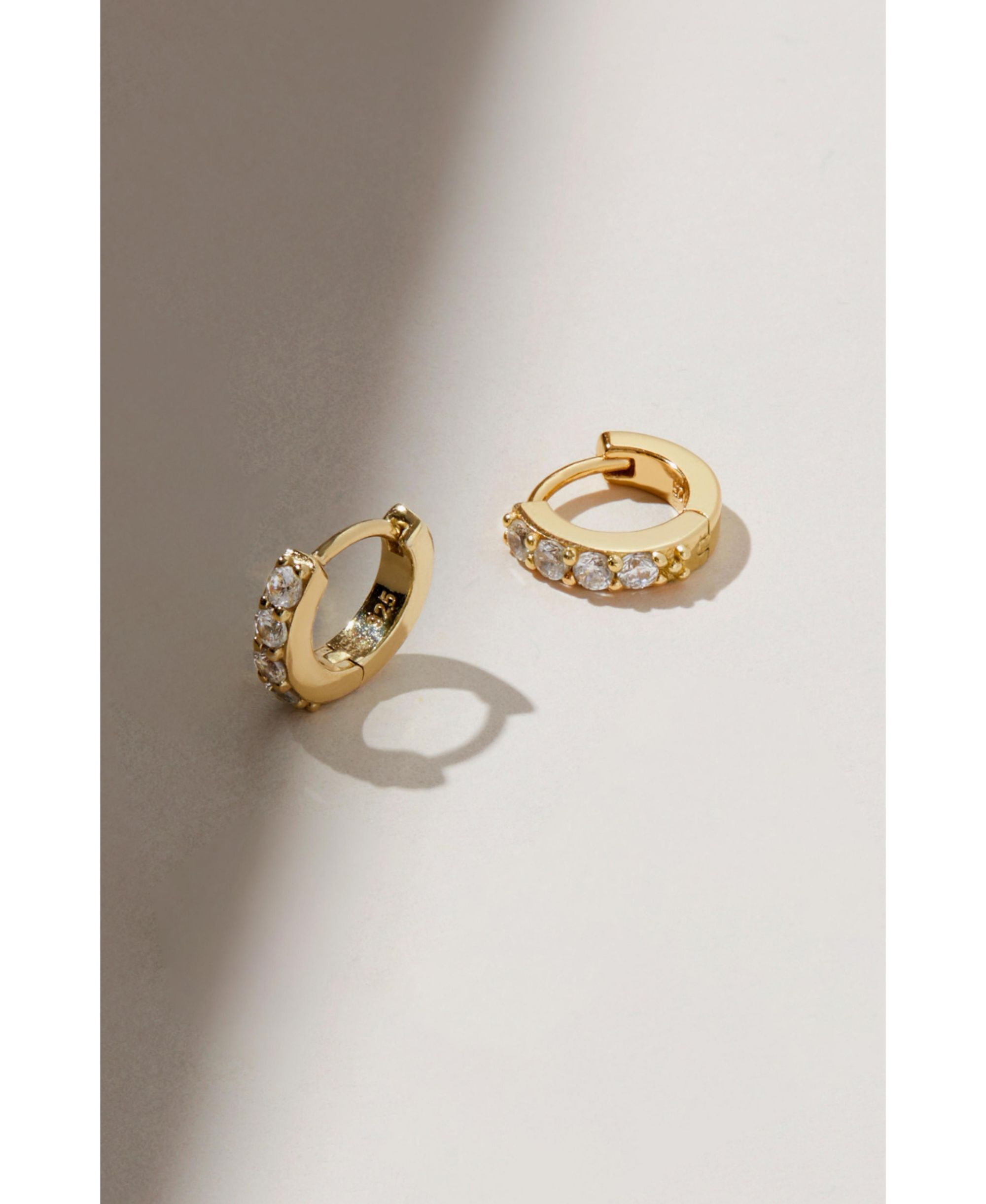Suzanne Huggie Hoop Earrings — Image 4