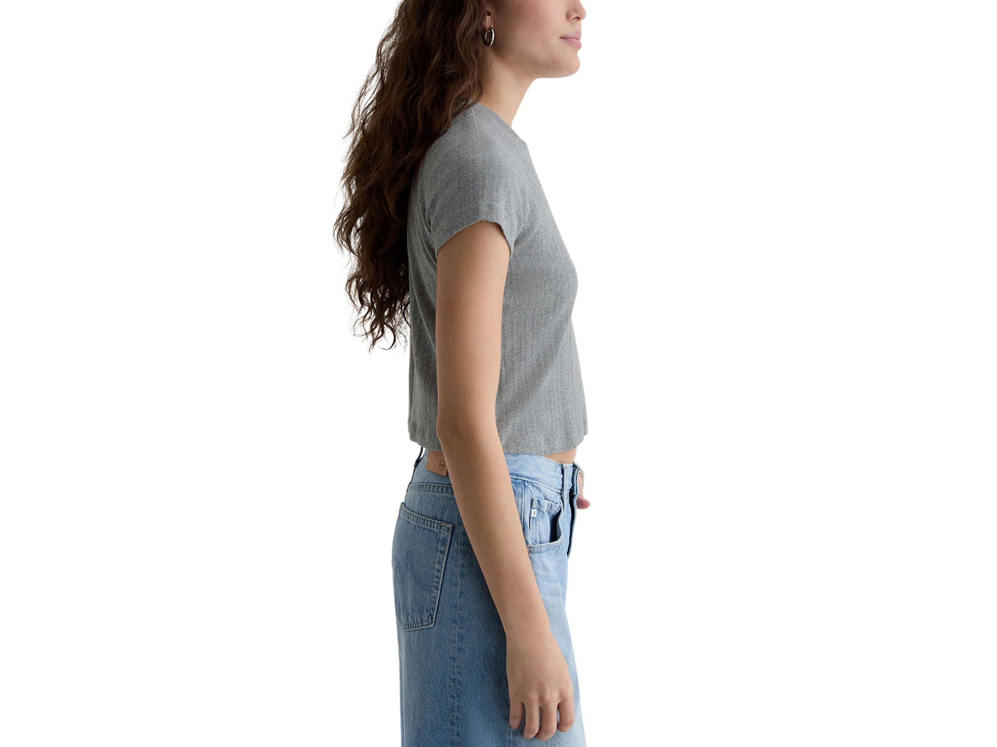 Sadie Crewneck Cropped Tee — Image 6