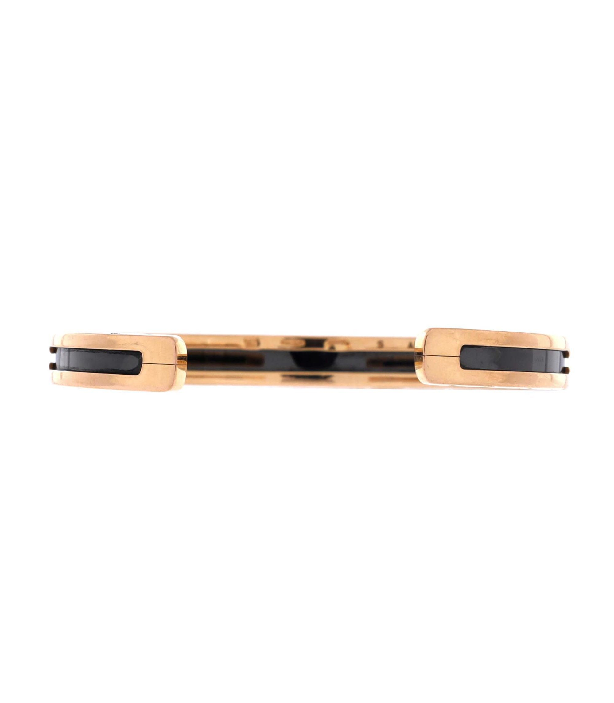 B.Zero1 Cuff Bracelet 18K Rose Gold and Coated Stainless Steel — Image 3