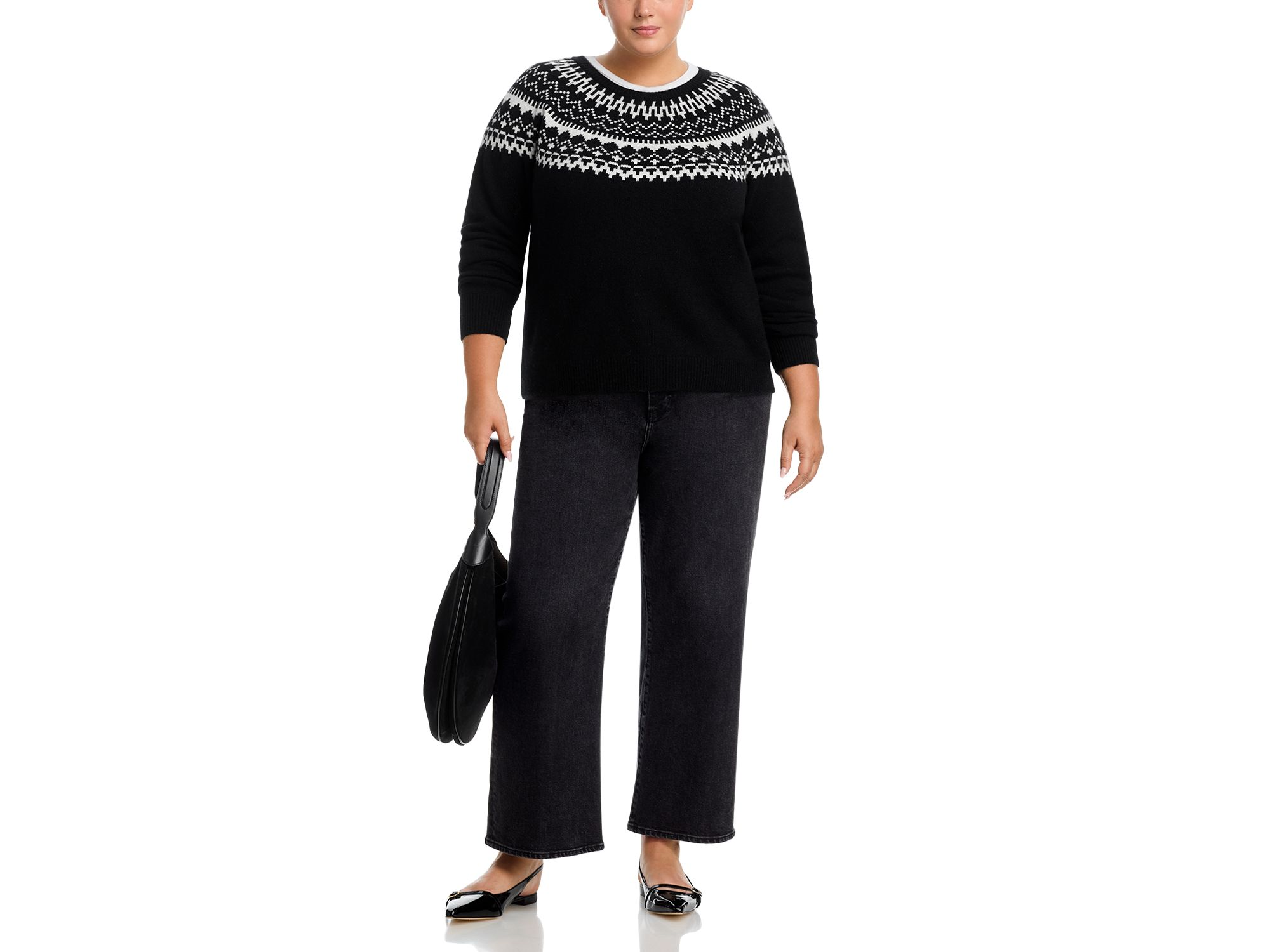 100% Cashmere Fair Isle Crewneck Sweater - Exclusive — Image 7