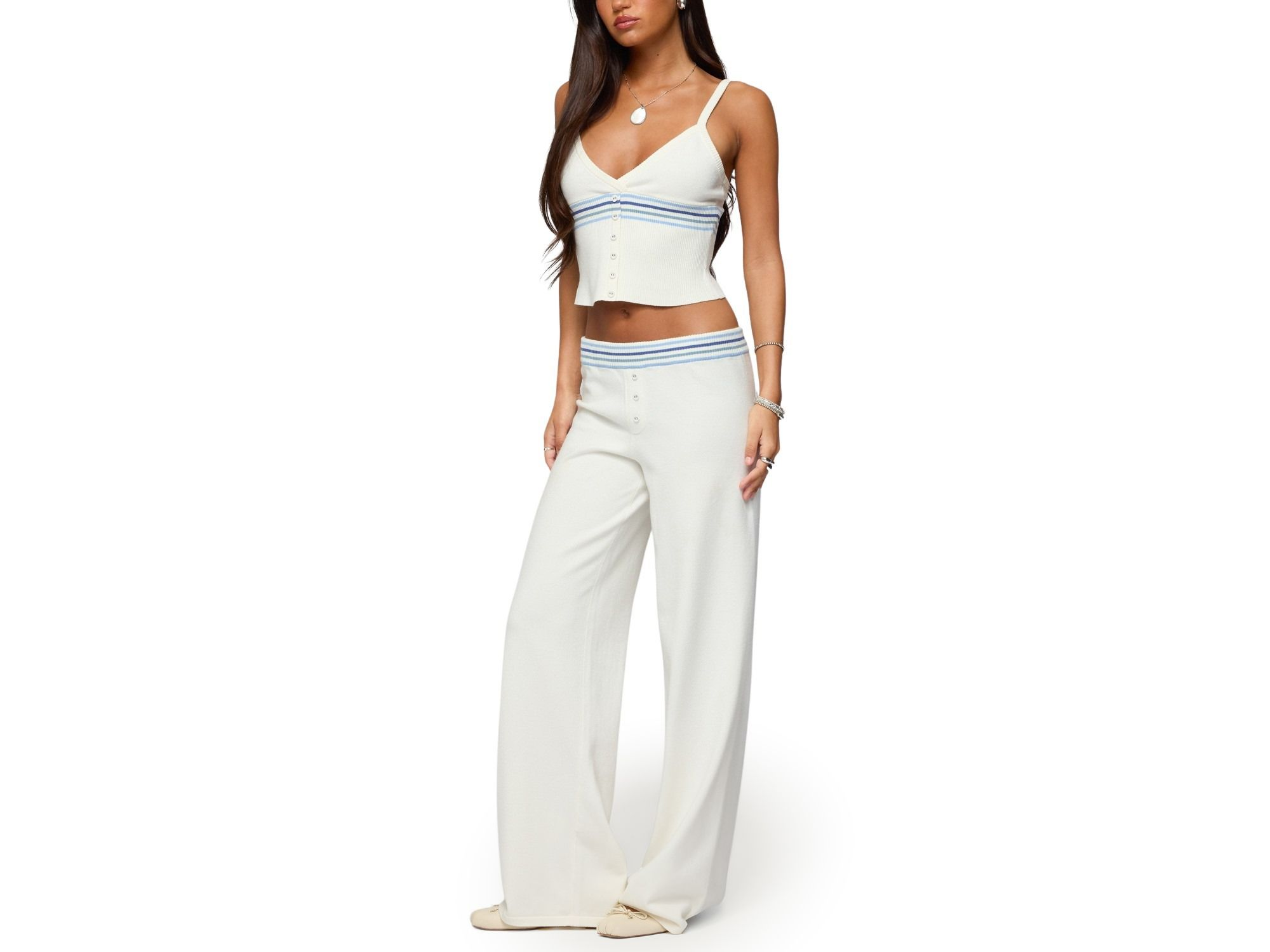 Miya Stripey Knit Pants — Image 3