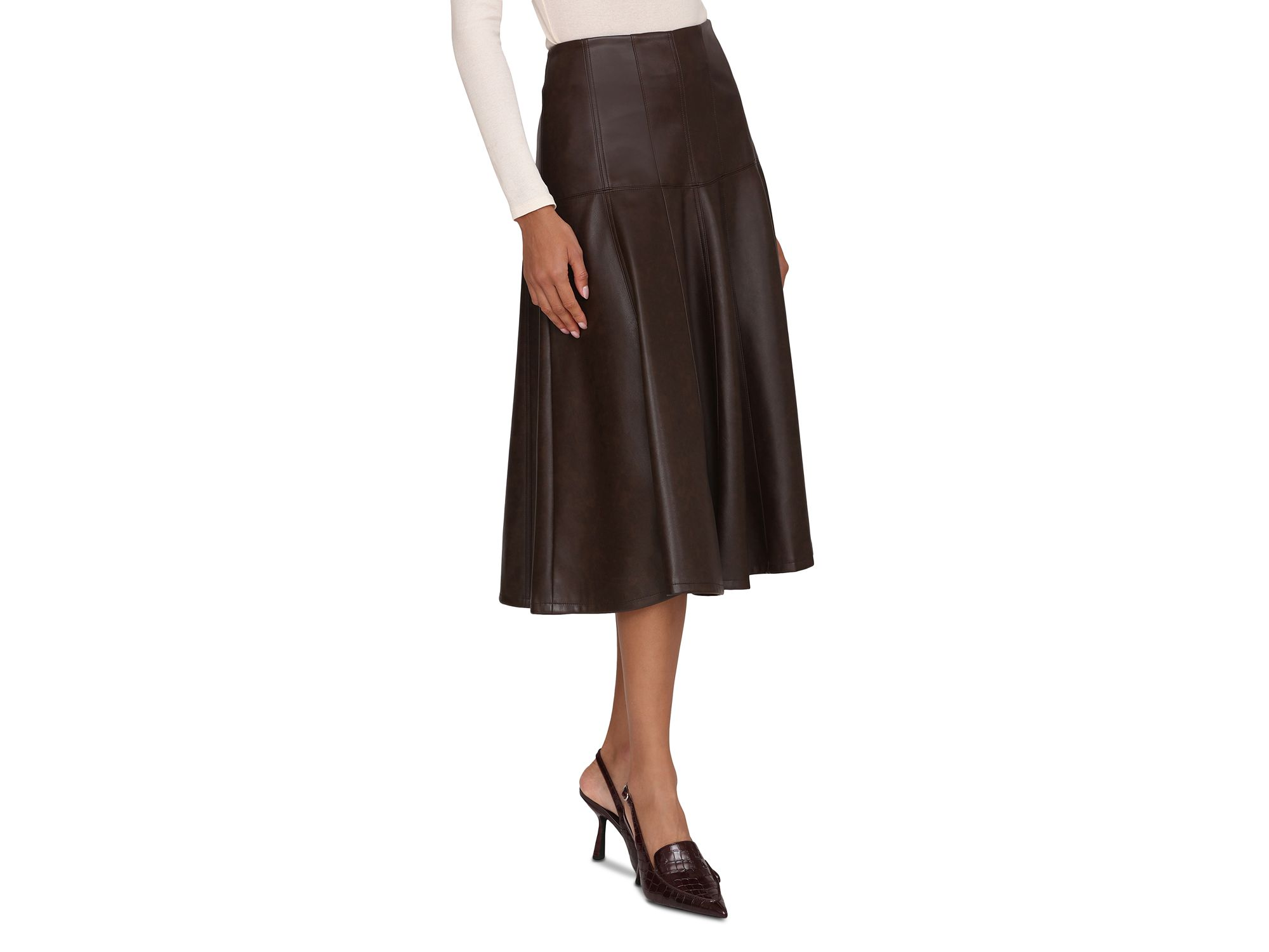 Faux Leather Skirt — Image 4