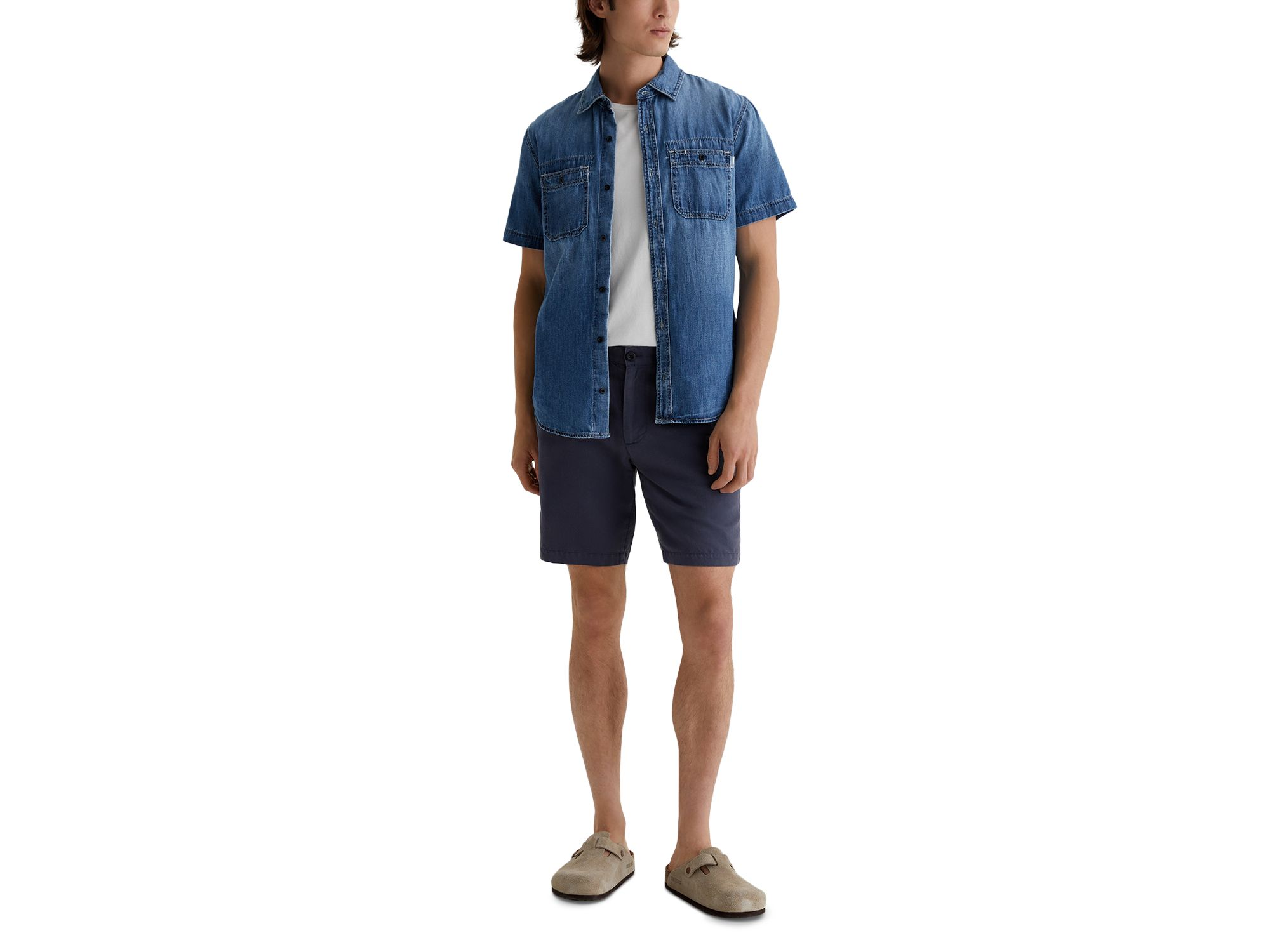 The Wanderer Slim Fit Linen Shorts — Image 5