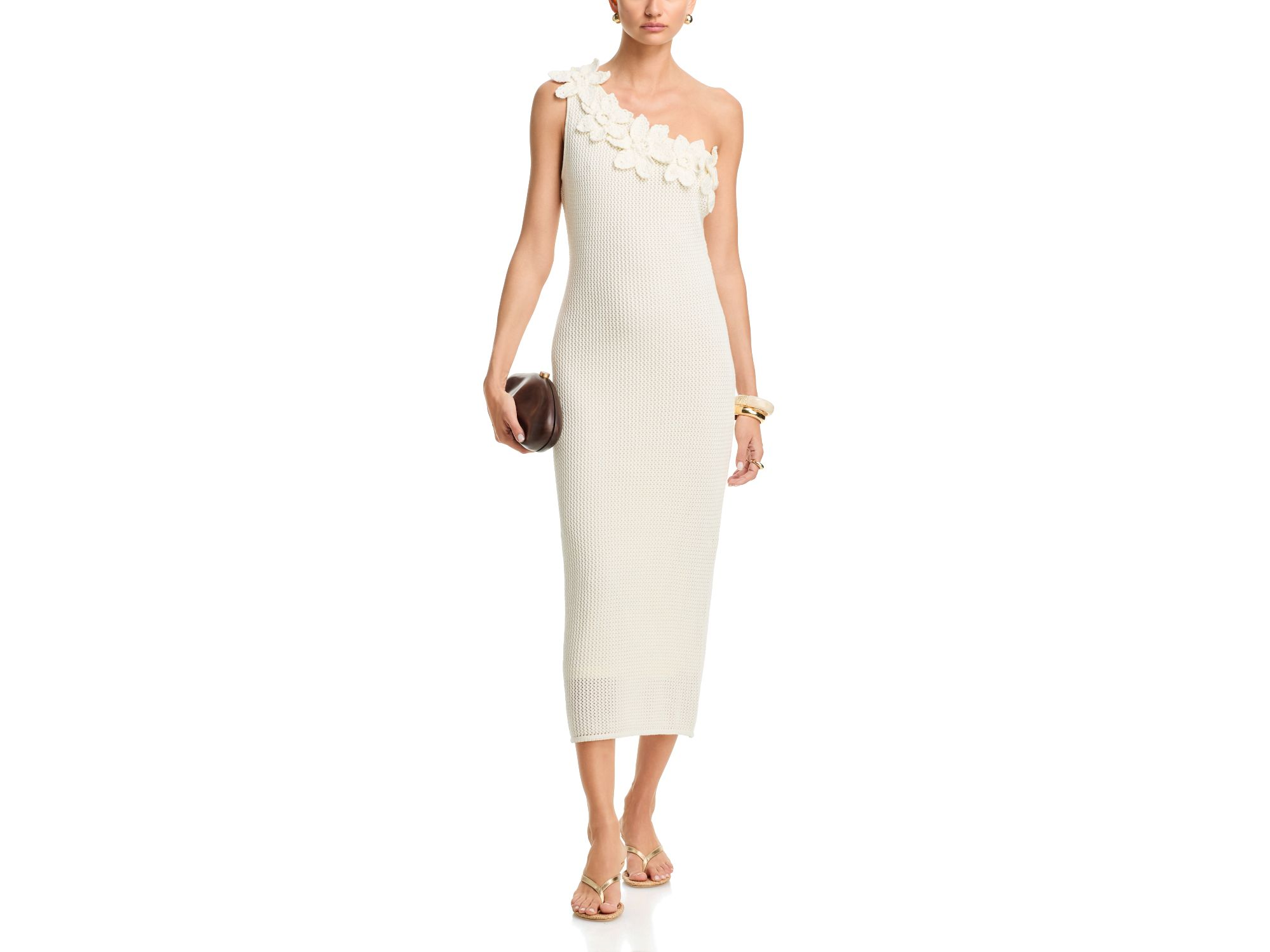 Crochet 3D Flower Midi Dress - Exclusive — Image 4