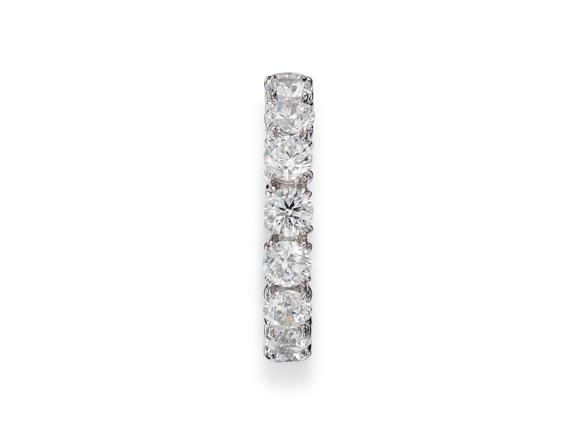 Certified Diamond Eternity Band in 14K White Gold featuring diamonds with the De Beers Code of Origin, 5.0 tcw — Image 4