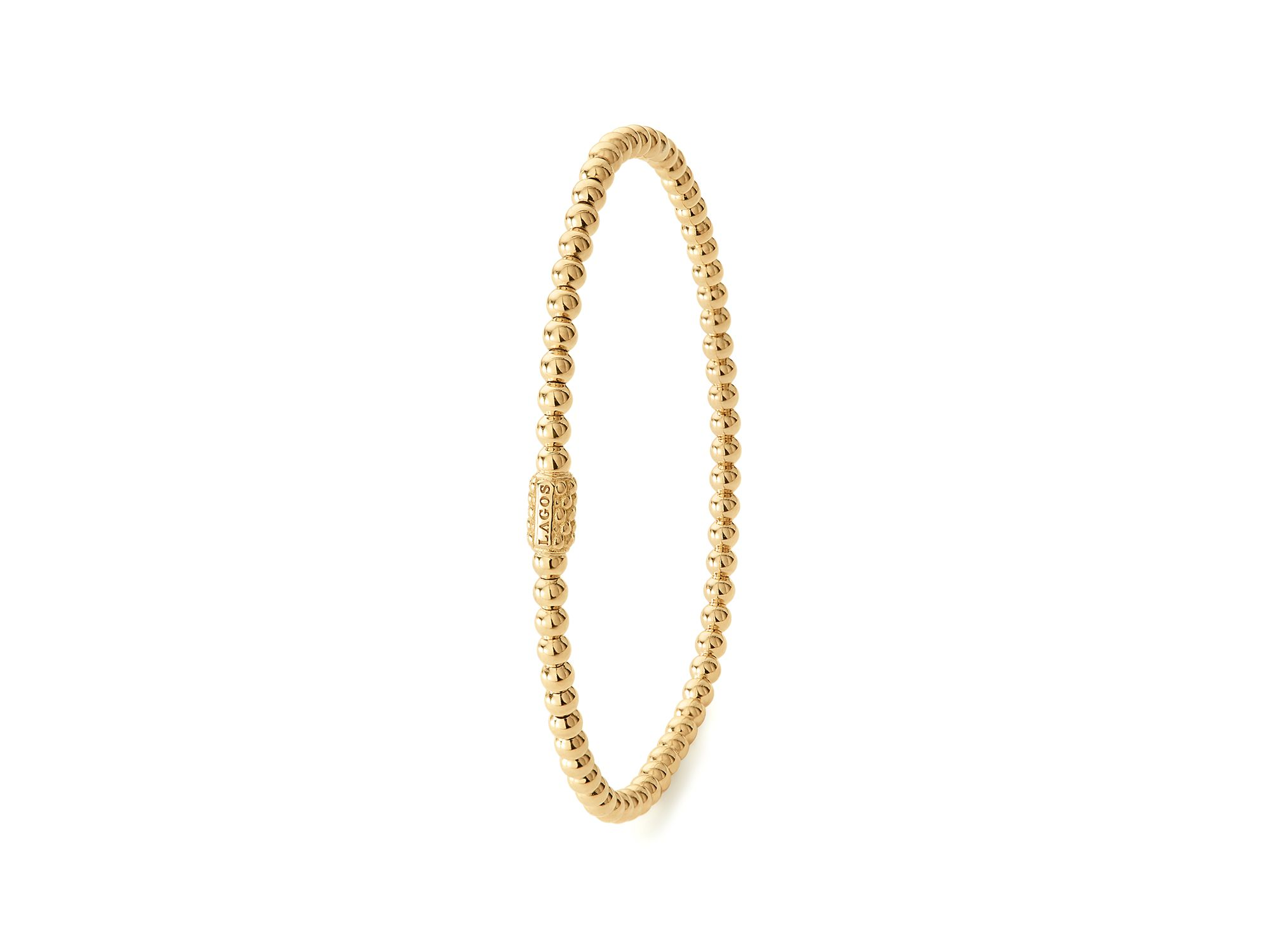 Caviar Gold Collection 18K Gold Beaded Bracelet, 3mm — Image 7