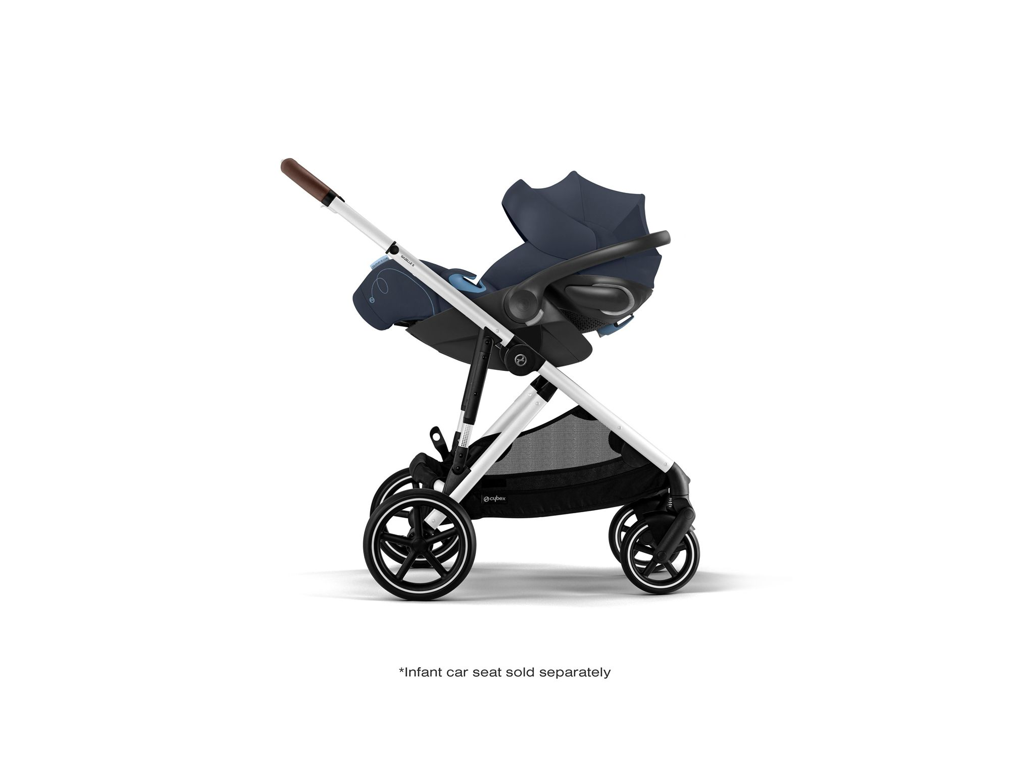 Gazelle S Stroller – Silver Frame — Image 11