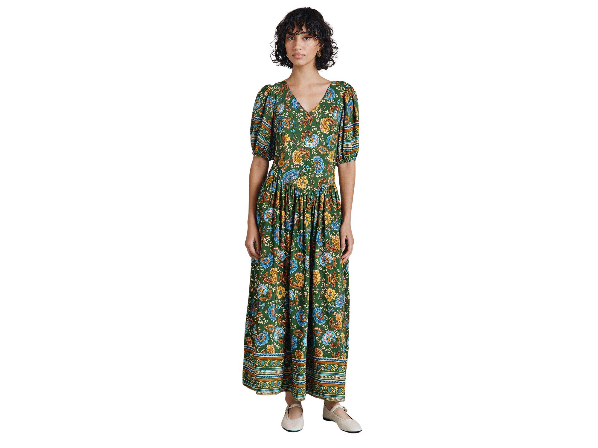 Christy Crepe Midi Tea Dress — Image 4