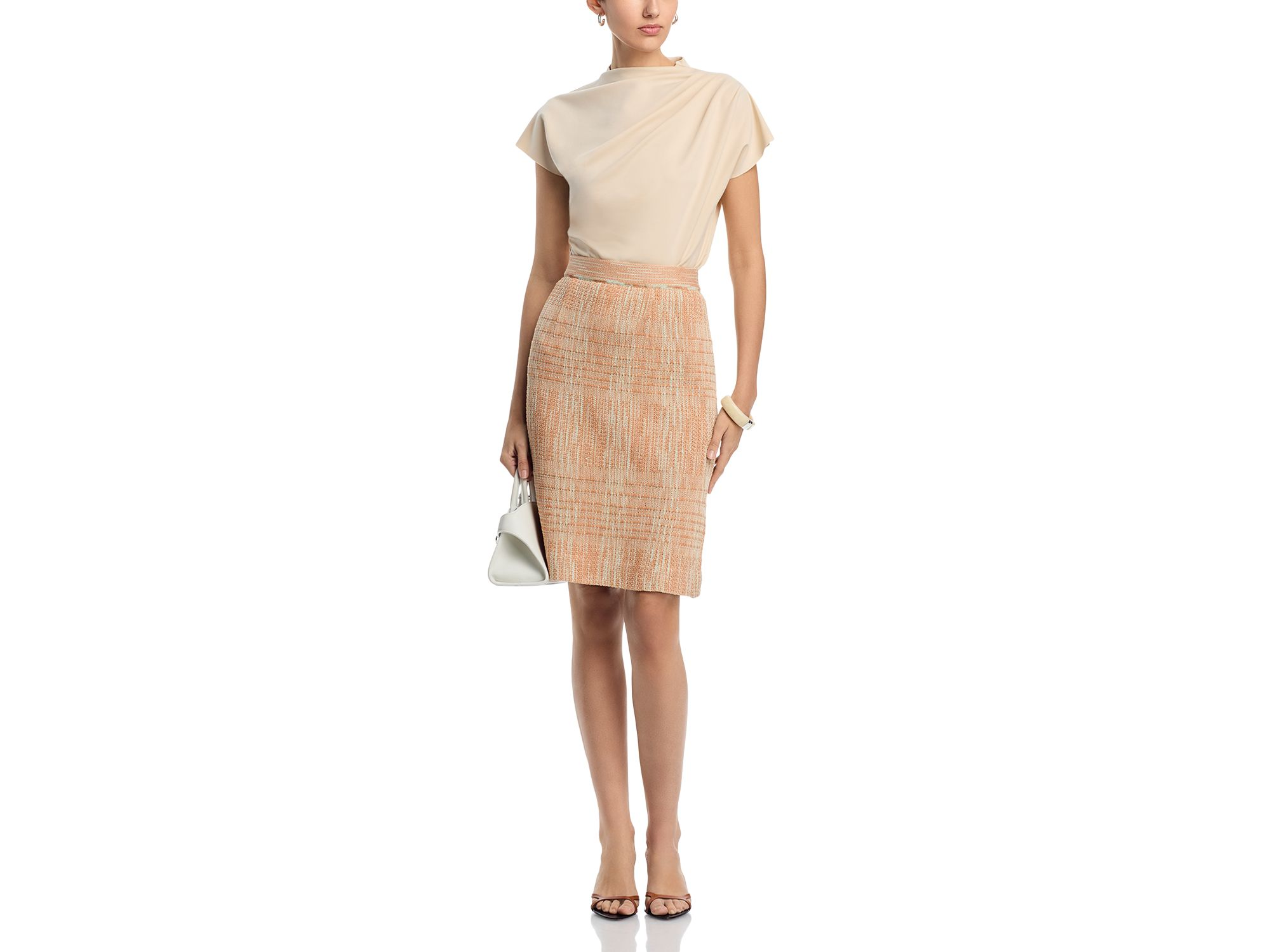 Melange Straight Knit Skirt — Image 4