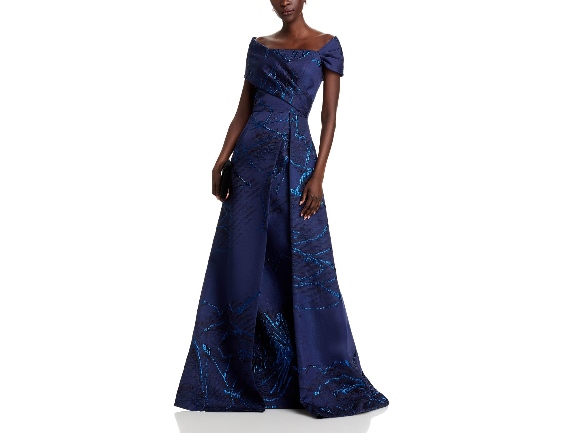Asymmetrical Jacquard Gown — Image 3