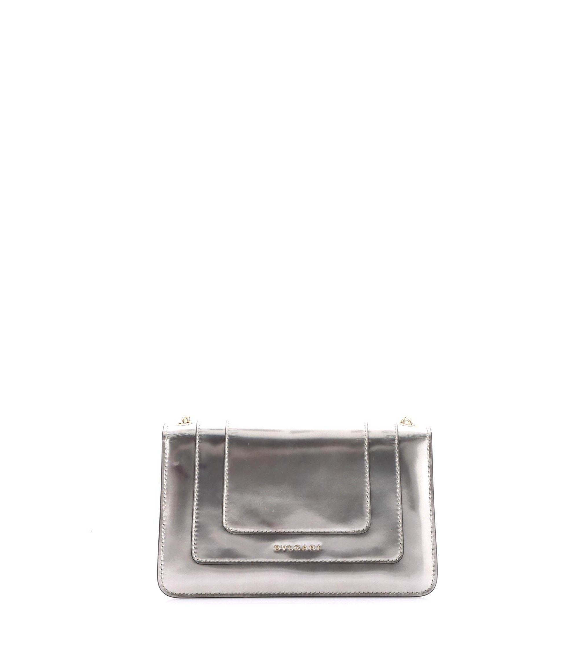 Small Serpenti Forever Shoulder Bag Metallic Leather — Image 6