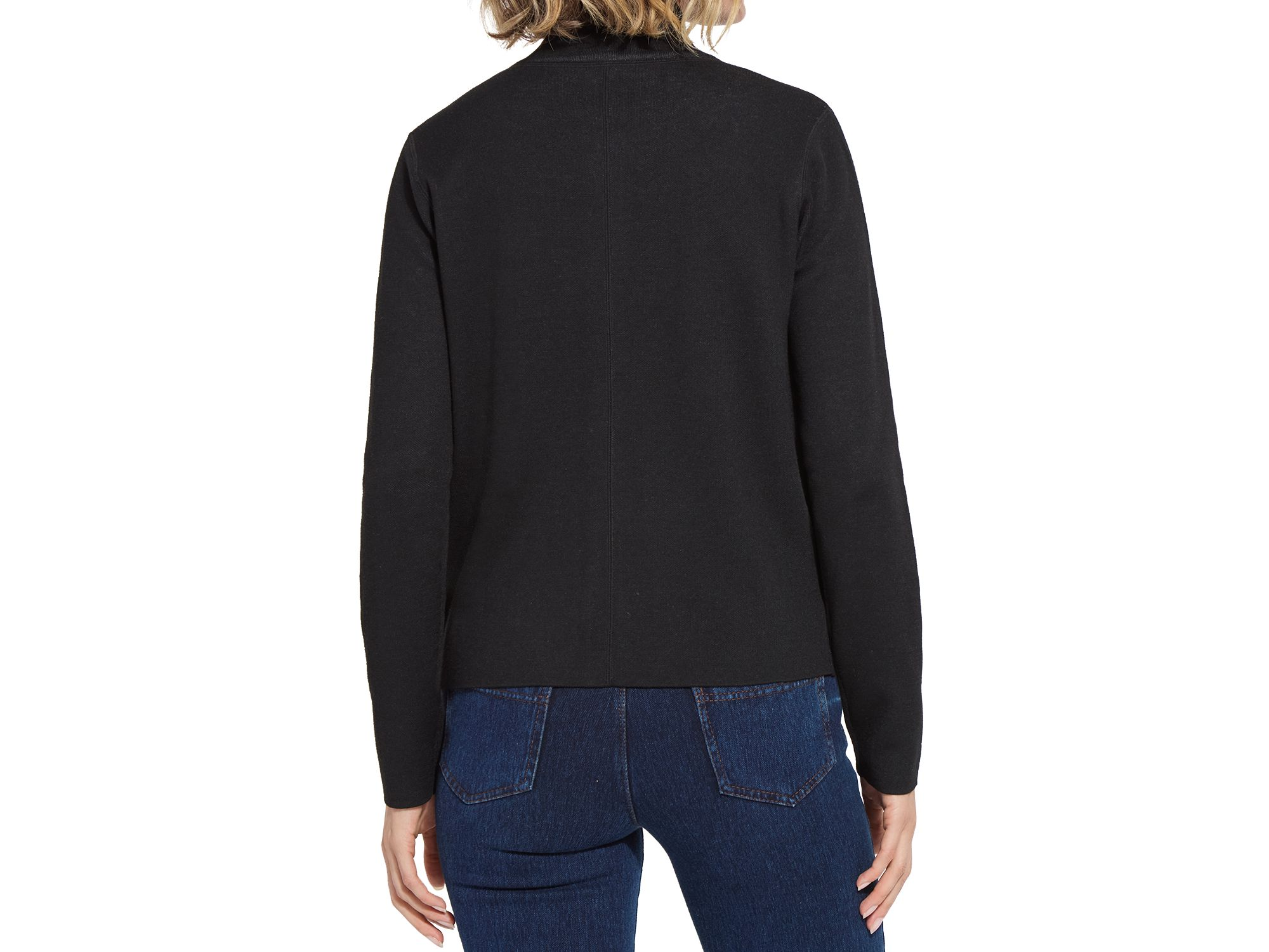 Reversible Cashmere Zip Up Cardigan — Image 7