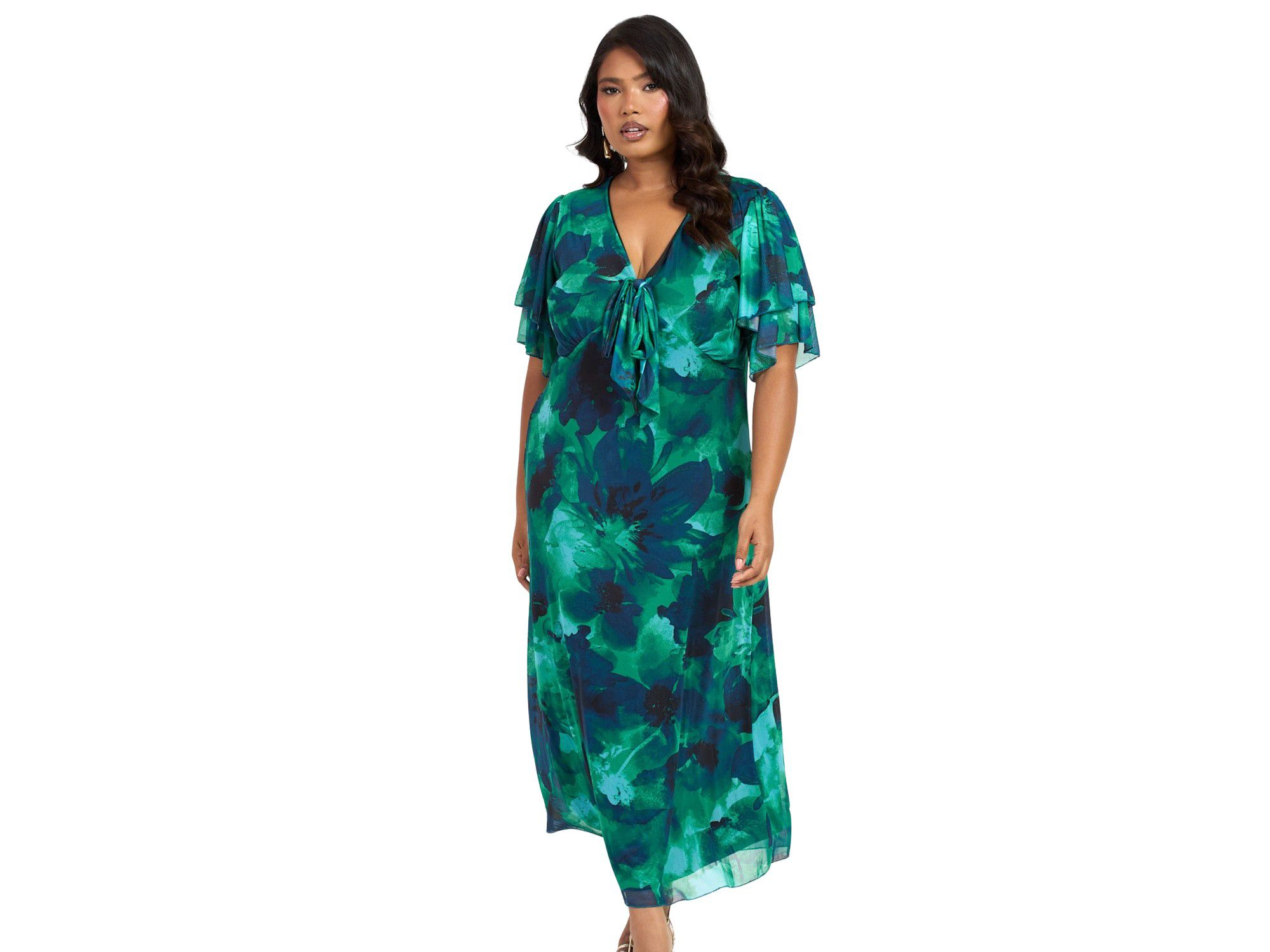 Flutter Sleeve Midi Dress — Image 4