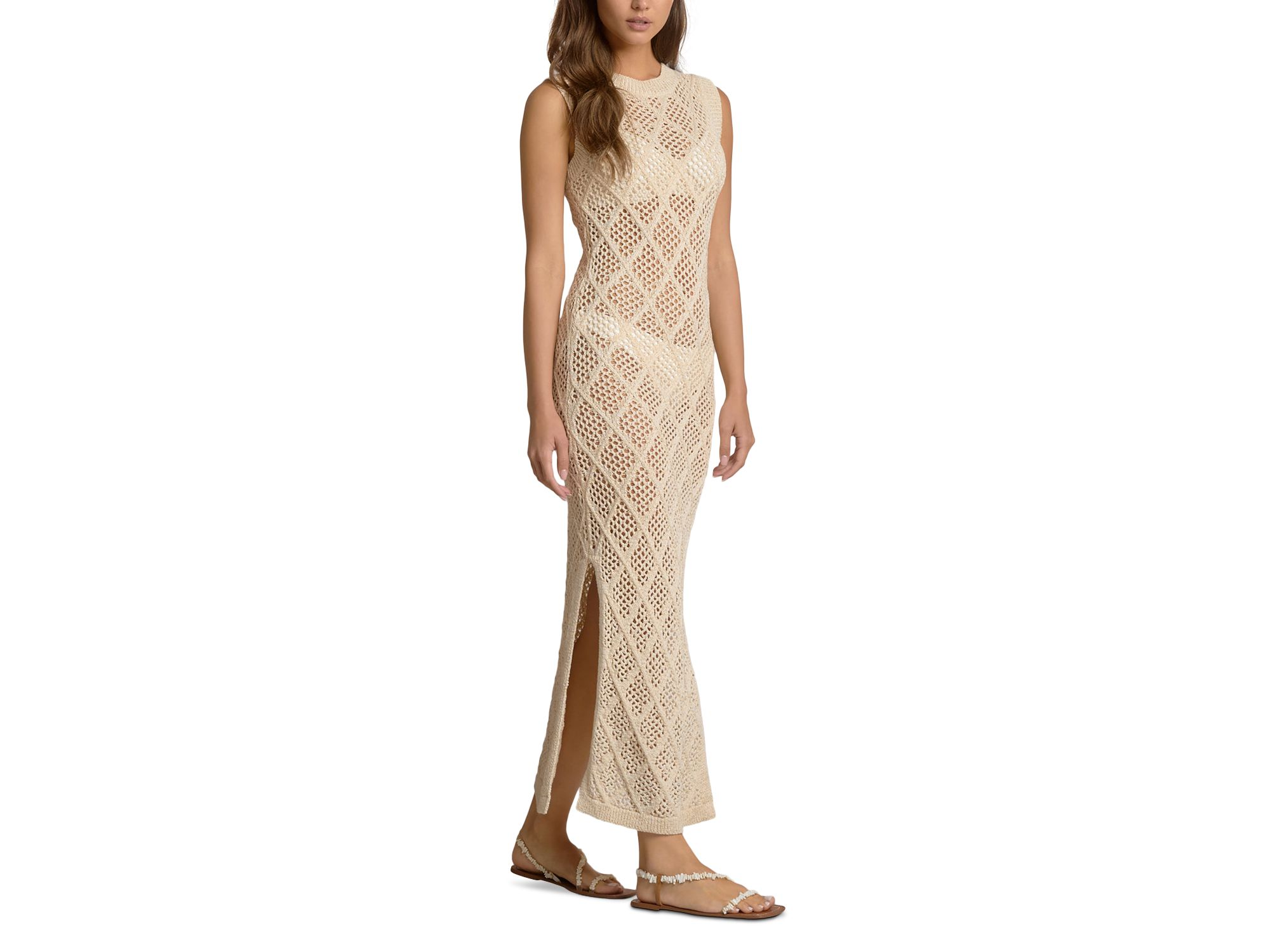 Crochet Maxi Dress Swim Cover-Up — Image 4