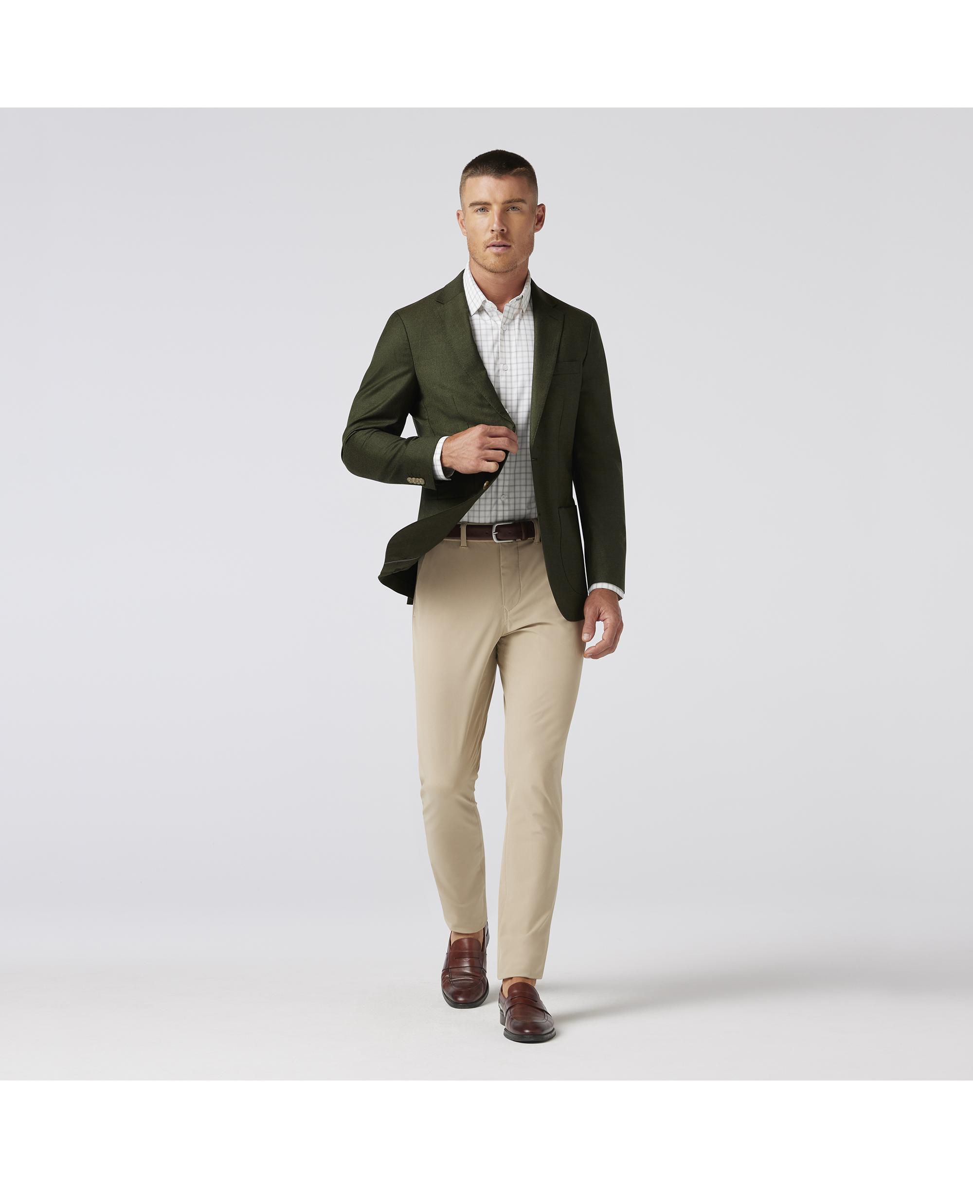 Lavelle Midweight Blazer Dark Olive Heather — Image 5