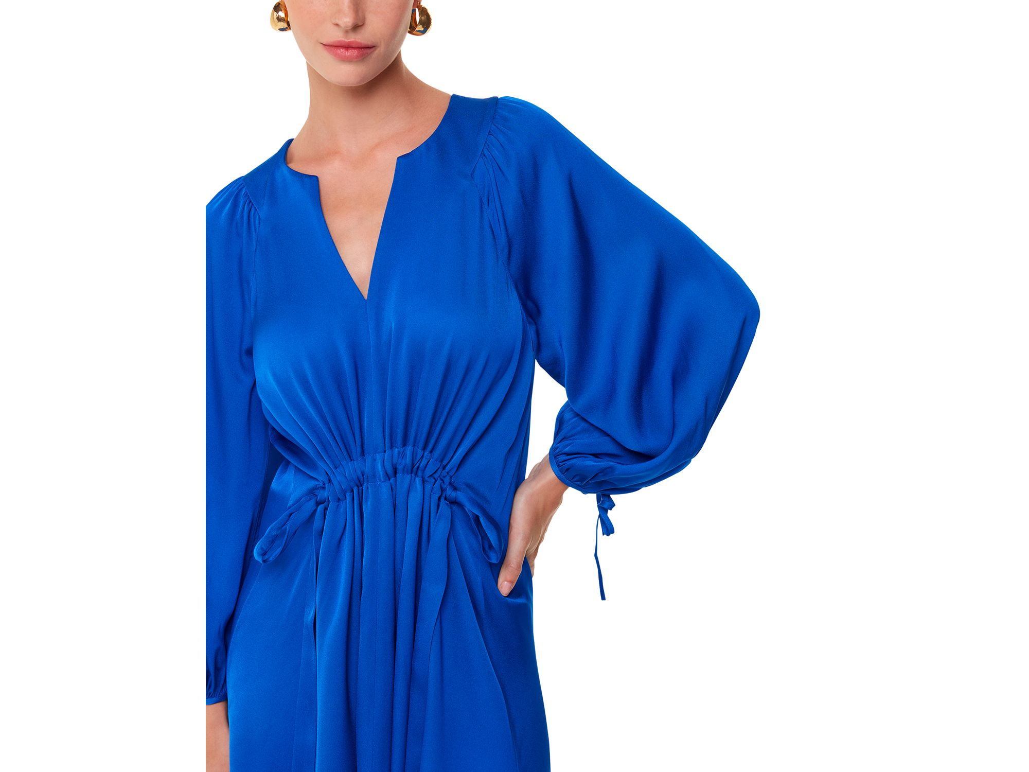 Molly Satin Midi Dress — Image 4
