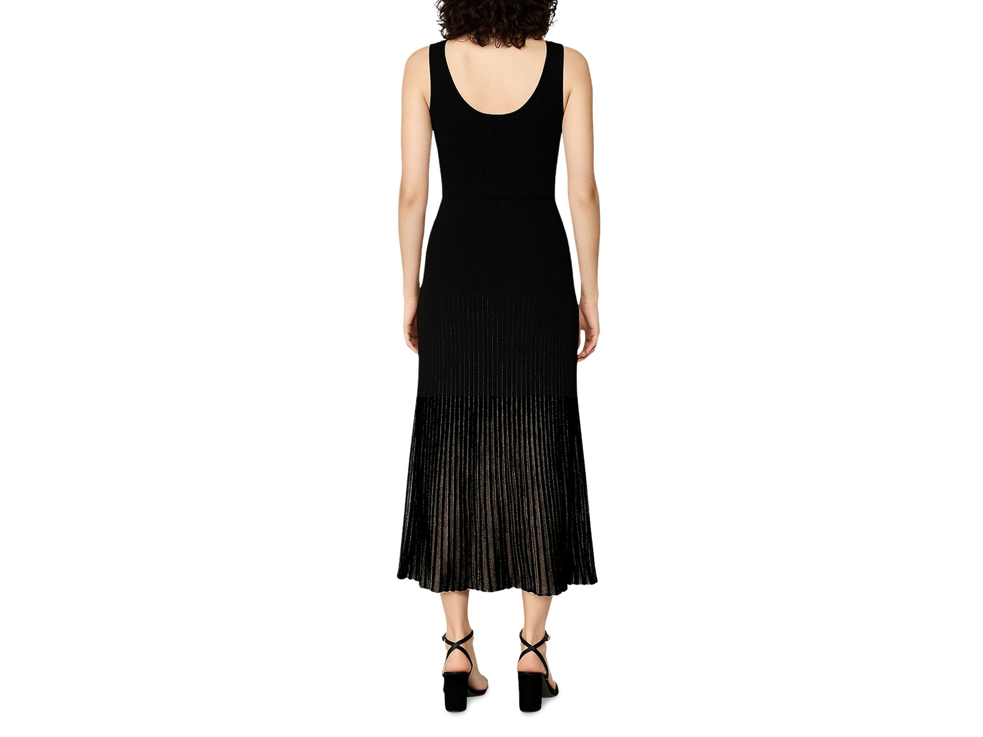 Sleeveless Sheer Skirt Midi Dress — Image 3