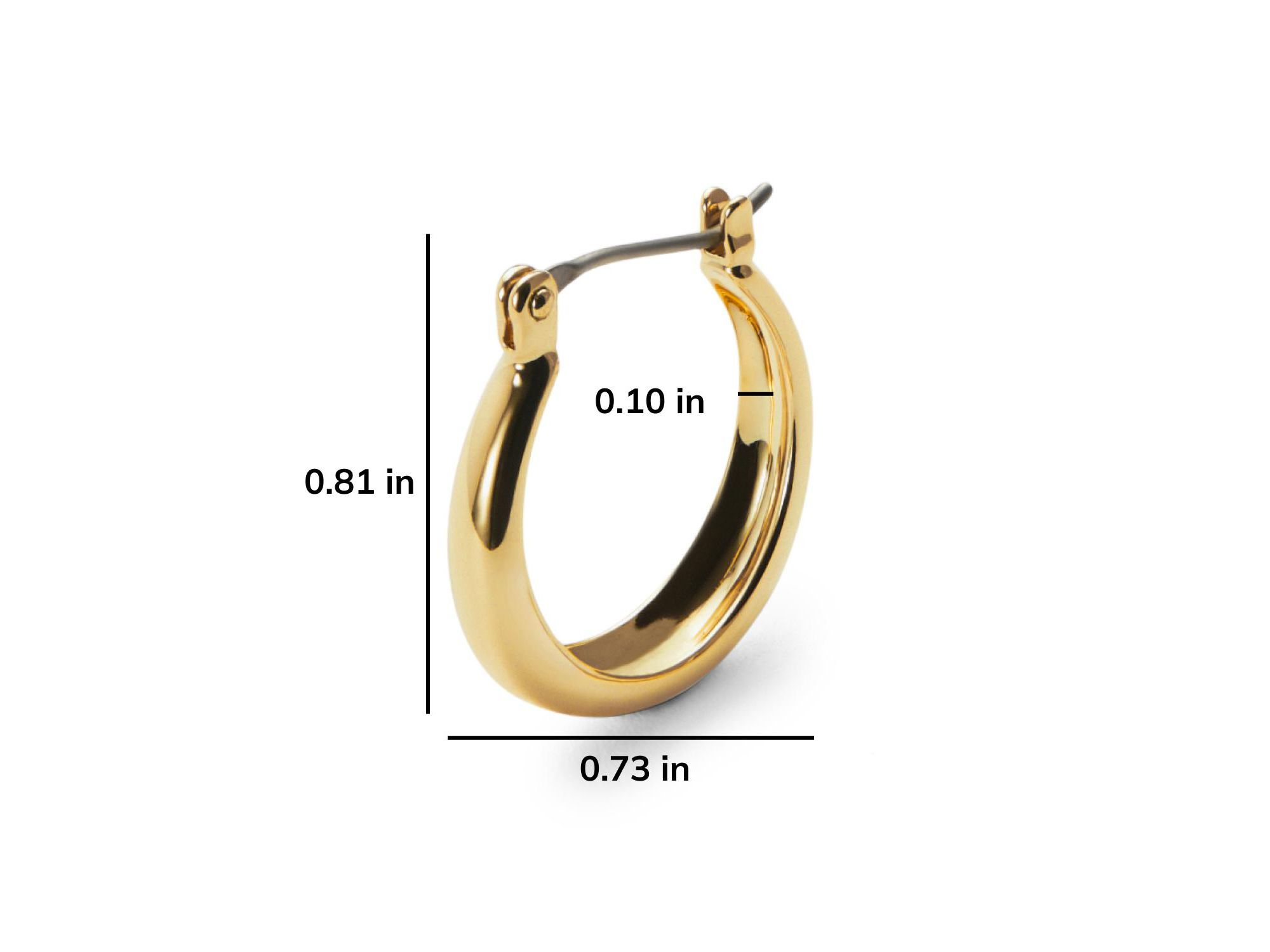 Venus Endless Gold Hoop Earrings — Image 5