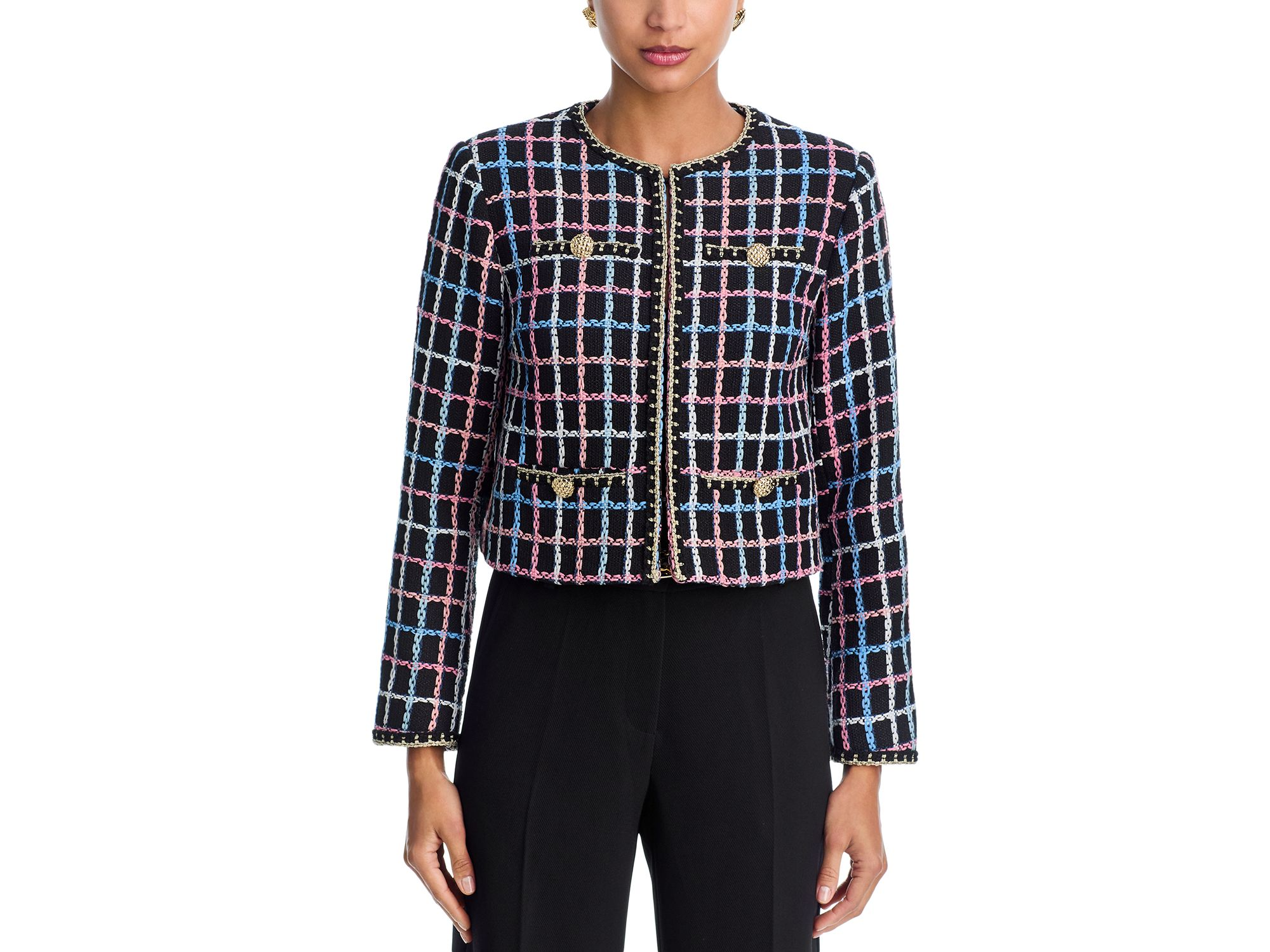Chainlink Print Tweed Jacket — Image 3