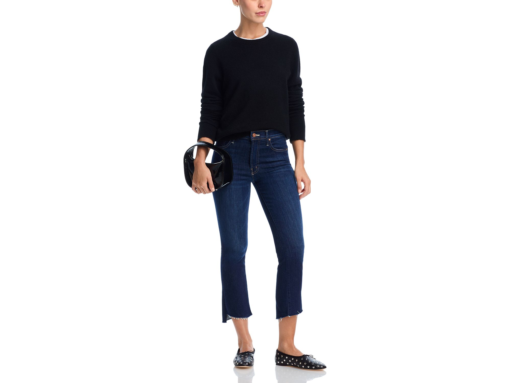 Lil' Insider High Rise Cropped Straight Jeans in Off Limits — Image 6
