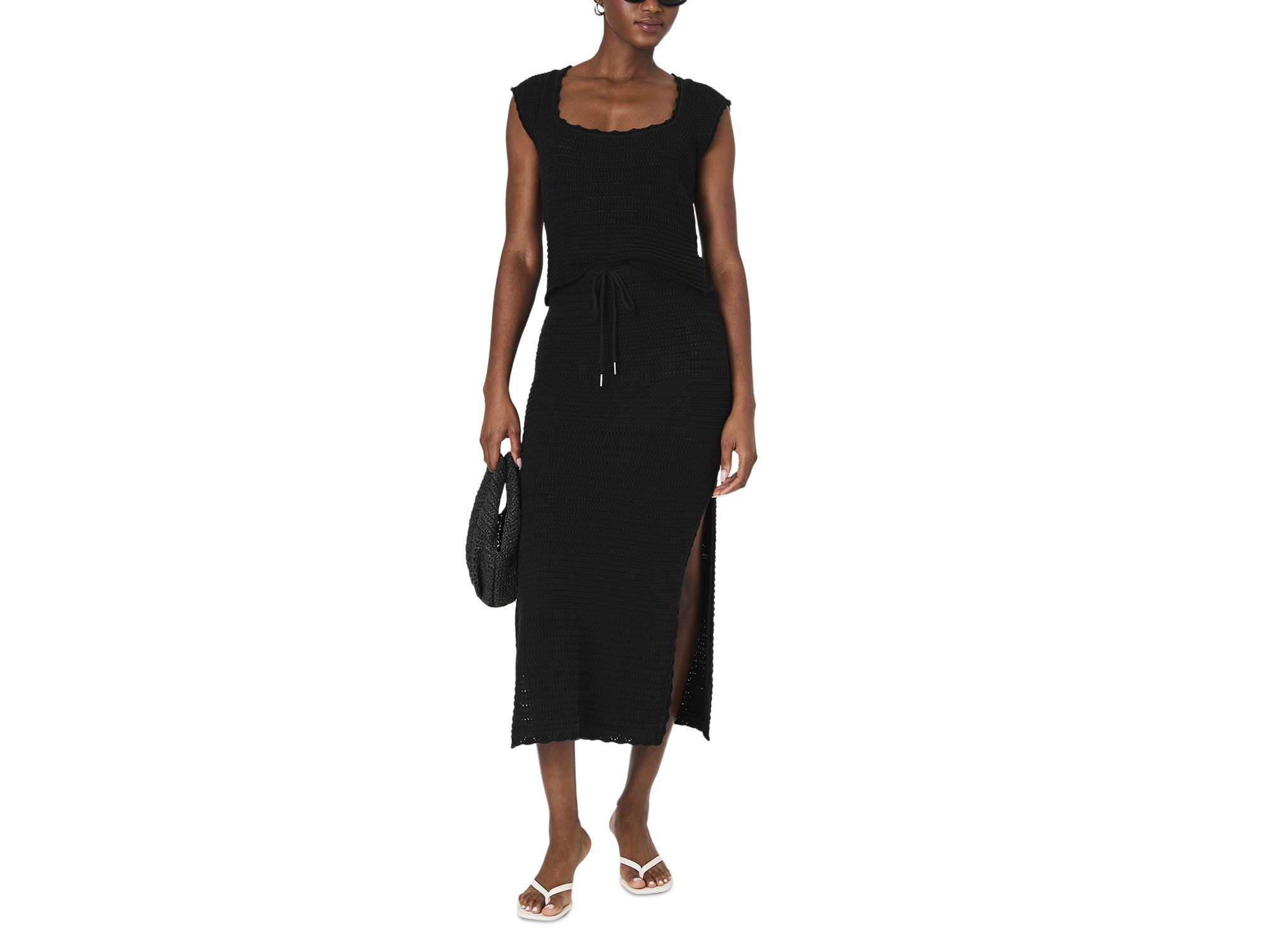 Nellis Collage Sleeveless Top & Side Slit Skirt — Image 22