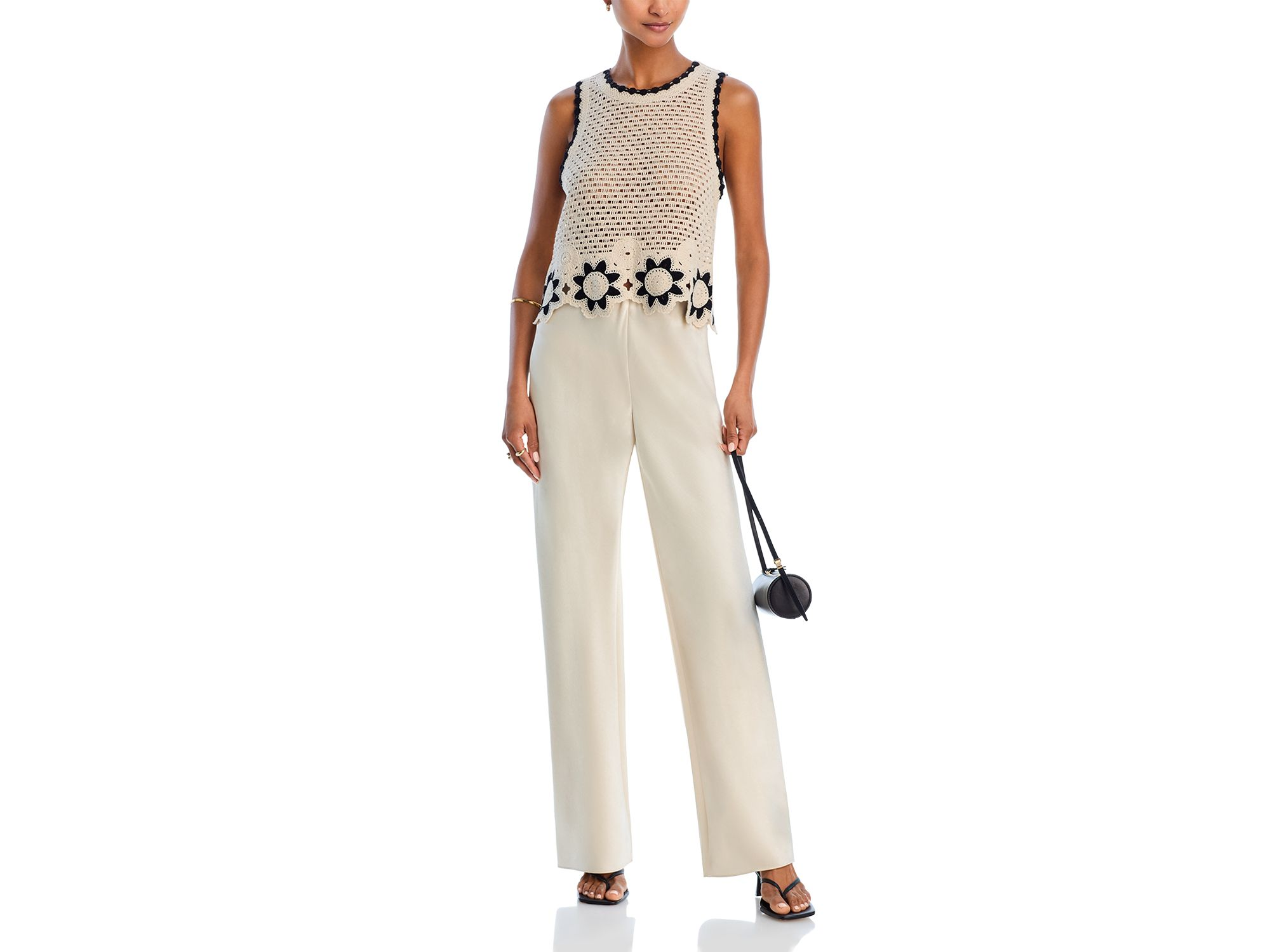 Crocheted Sleeveless Sweater — Image 4