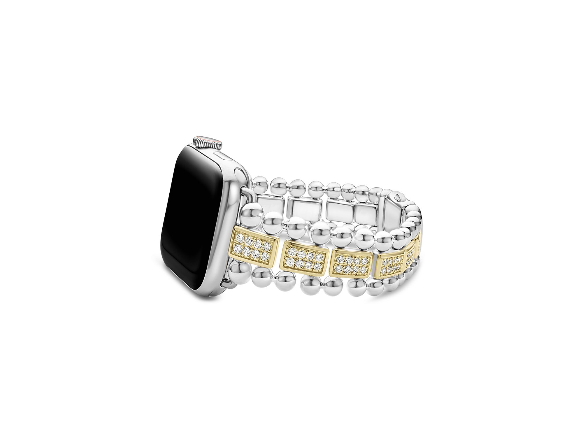 Sterling Silver & 18K Gold Diamond Apple™ Smartwatch Bracelet, 38-45mm — Image 5