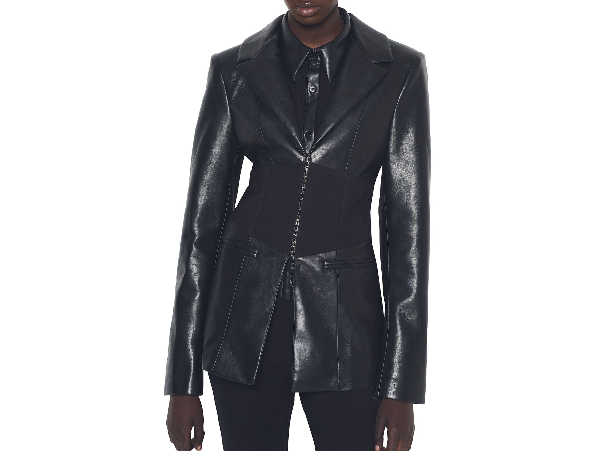 Amour Recycled Leather Blazer — Image 3