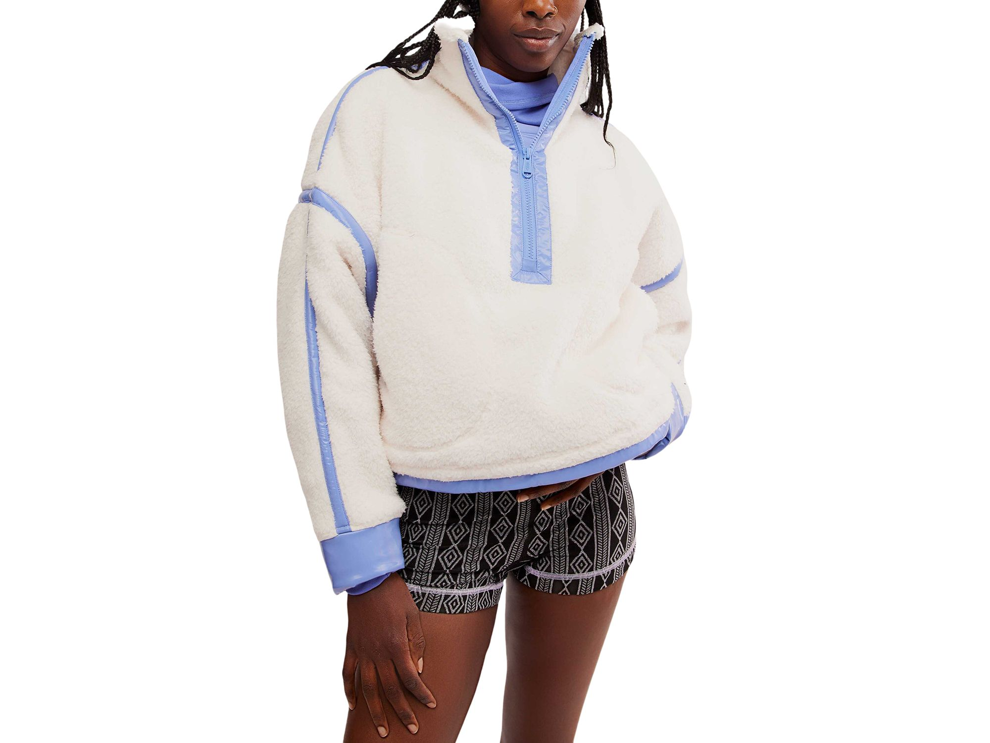 Mountain High Shine Half Zip Sweatshirt - Image 1