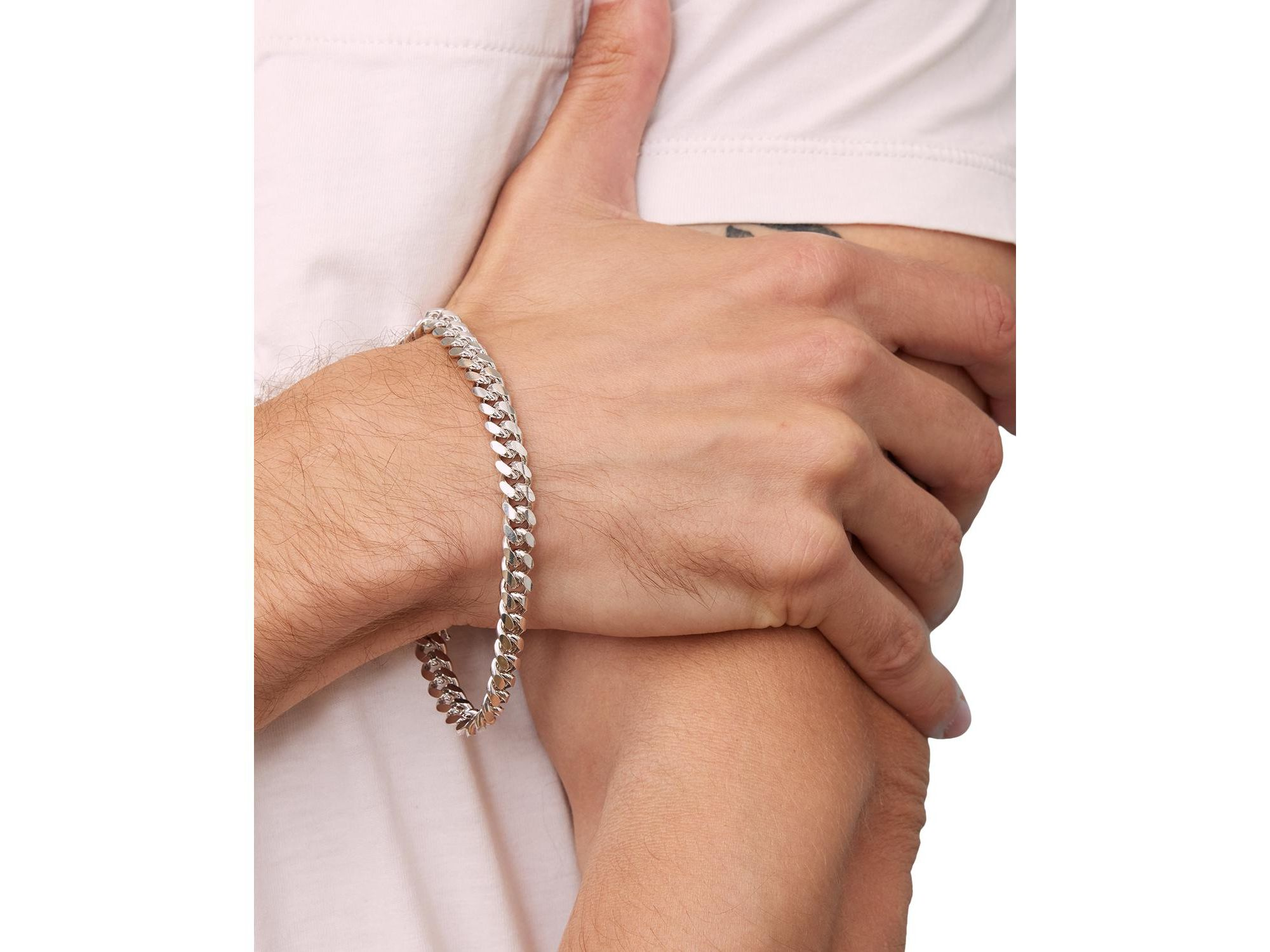 Sterling In Command Cuban Statement Bracelet — Image 3