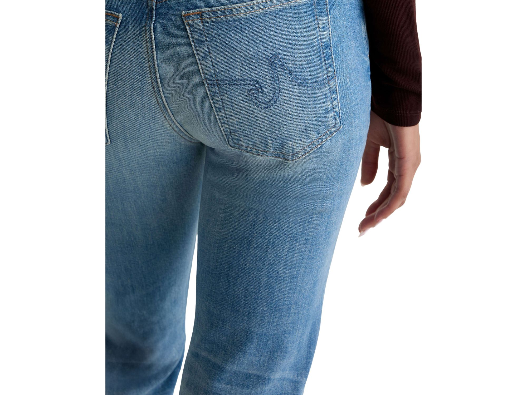 Sandra Low Rise Straight Jeans in 18 Years Bisou — Image 3