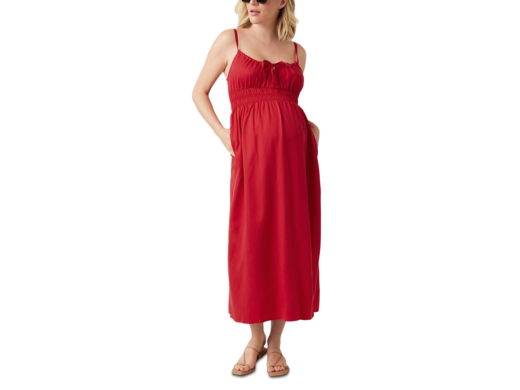 Maternity Strappy Midi Dress — Image 4