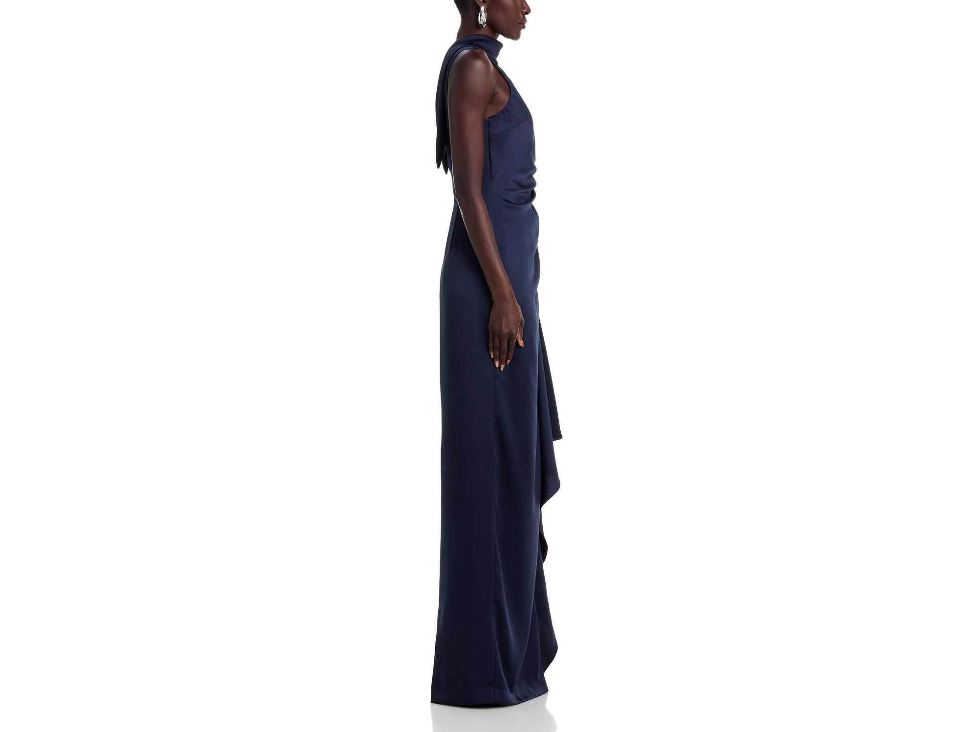 Charmeuse Roll Collar Gown — Image 5