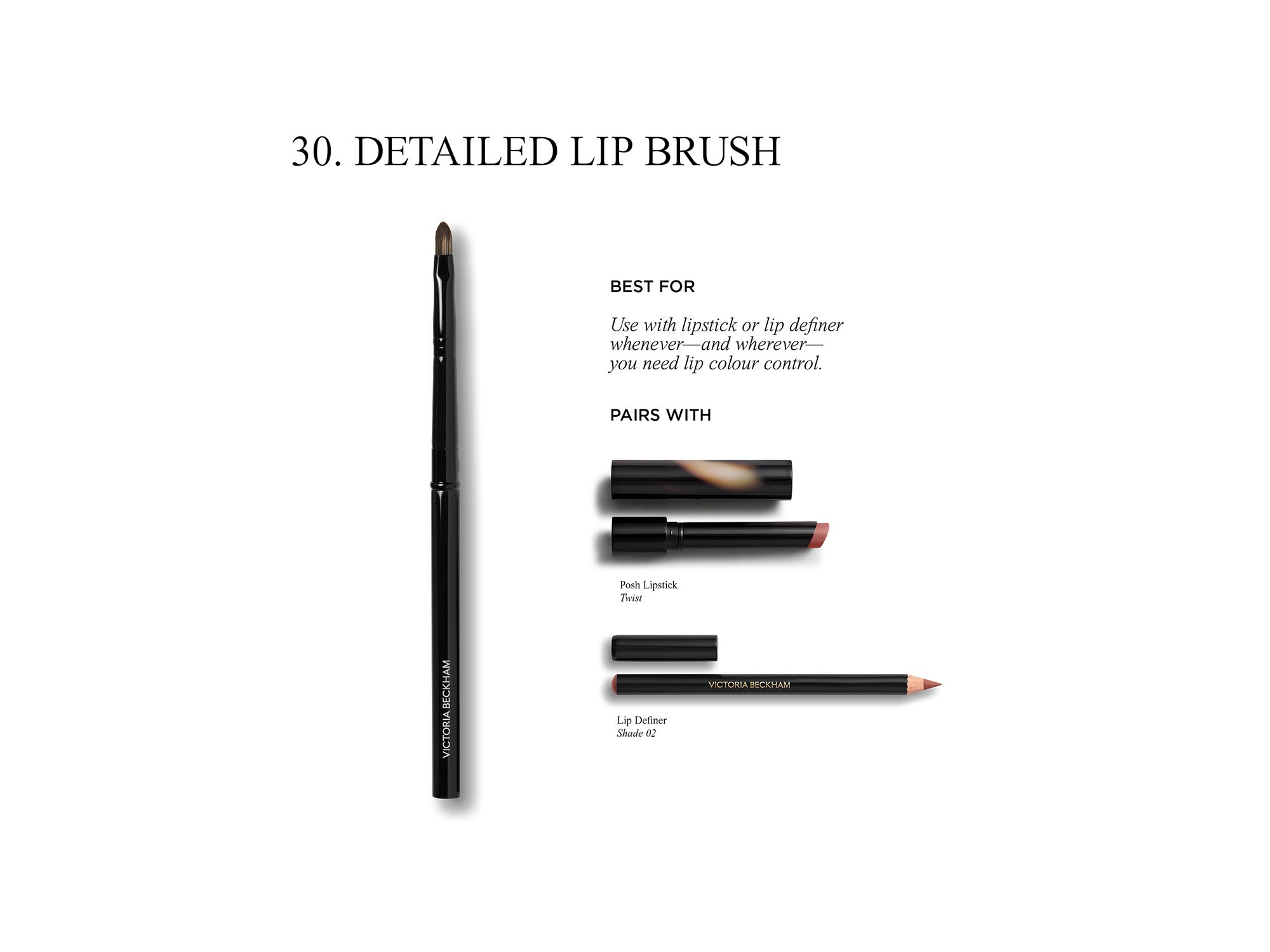 30 Detailed Lip Brush — Image 3