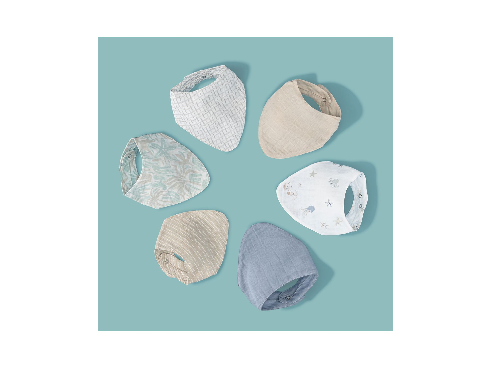 Cove Beach Life Muslin Bibs, 3 Pack - Ages 0-3 — Image 6