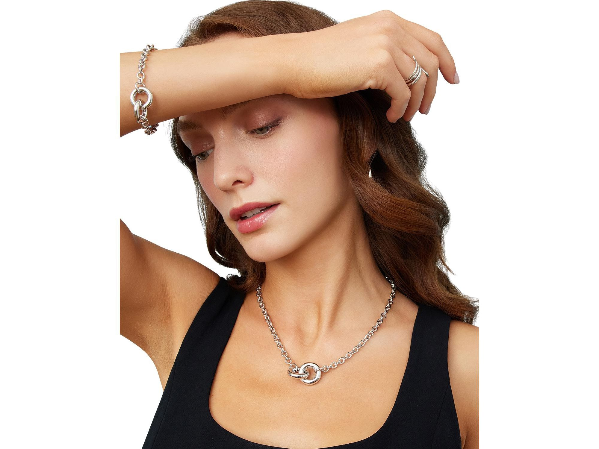 Sterling Together Pendant Necklace, 20" — Image 4