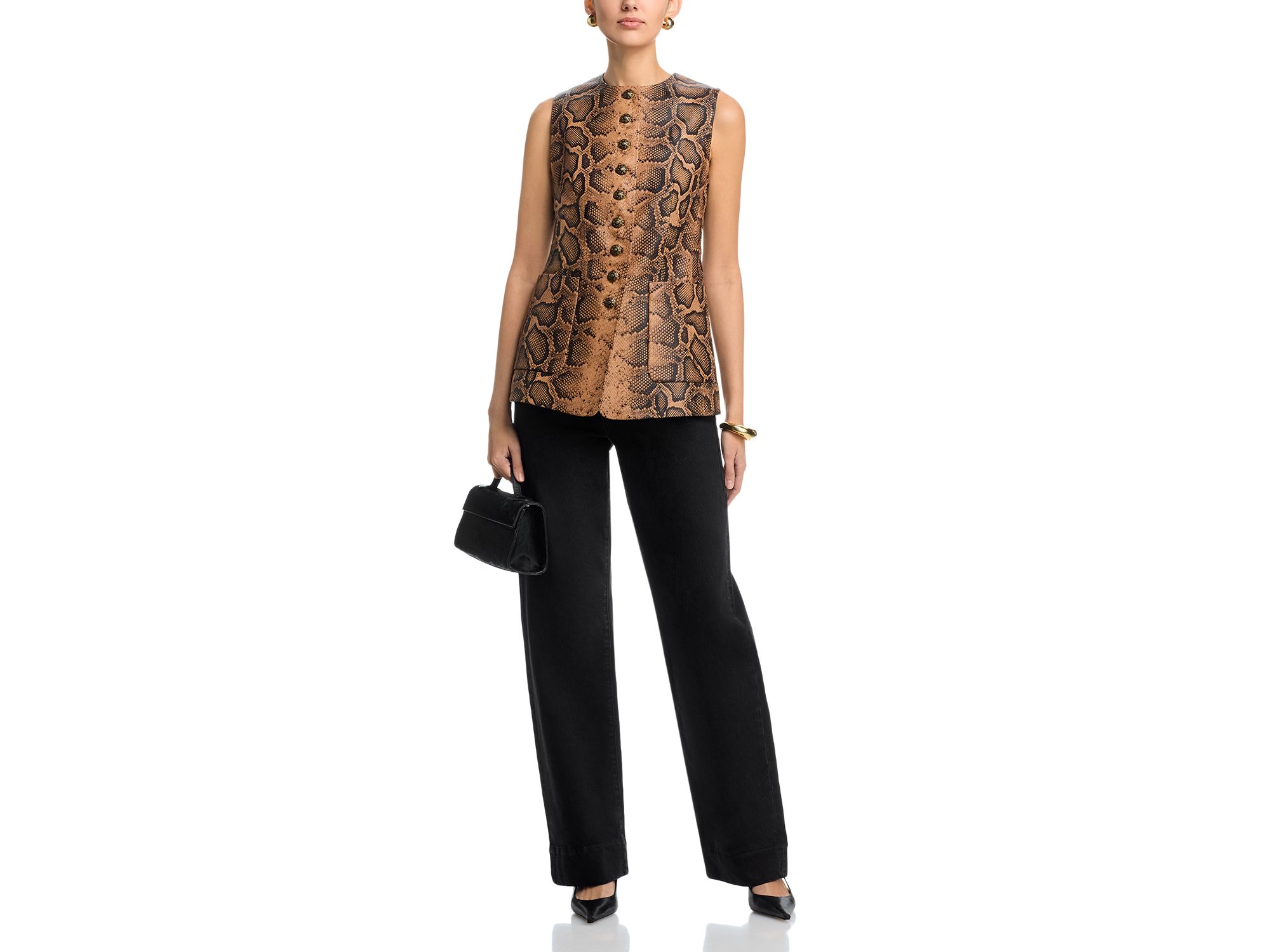 Abi Leather Vest — Image 4