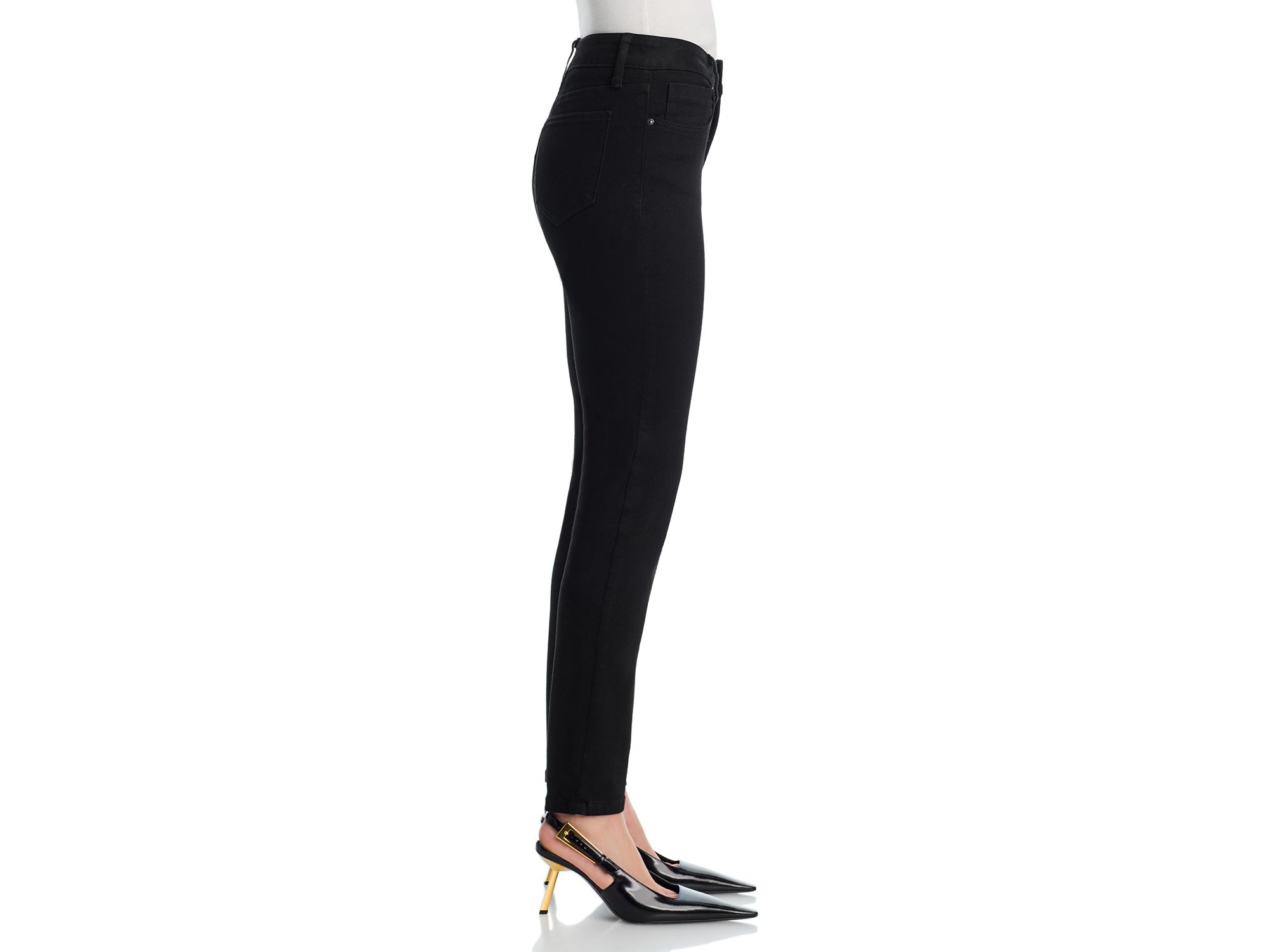 Mid Rise Skinny Jeans in Black - Exclusive — Image 5