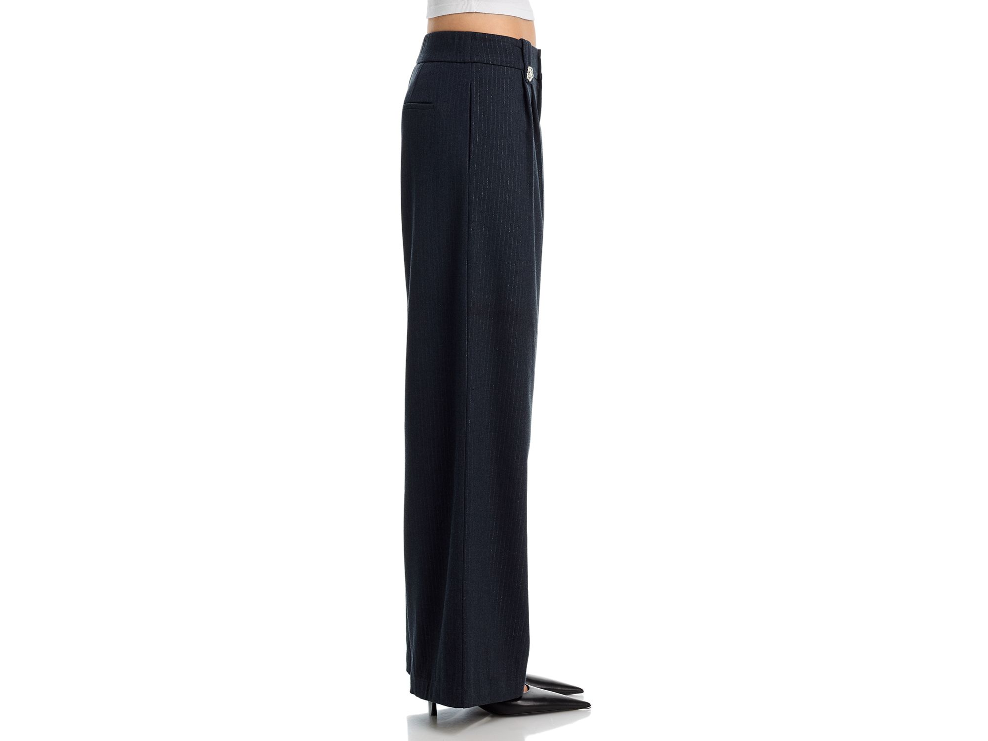 Pinstripe Rhinestone Button Vest & Pinstripe Rhinestone Button Pants - Exclusive — Image 9