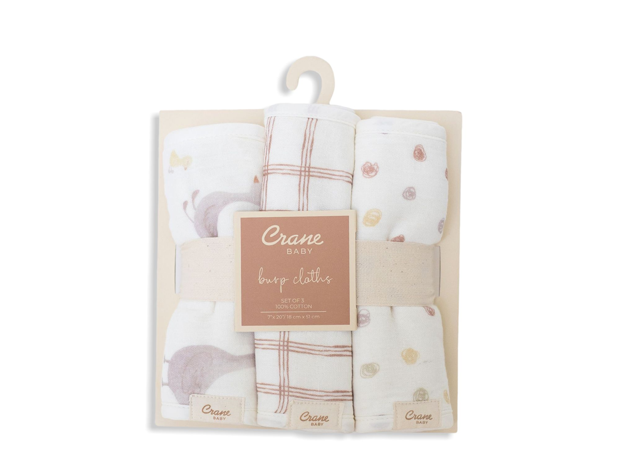Charlie Burp Cloth Set, 3 Pack — Image 6