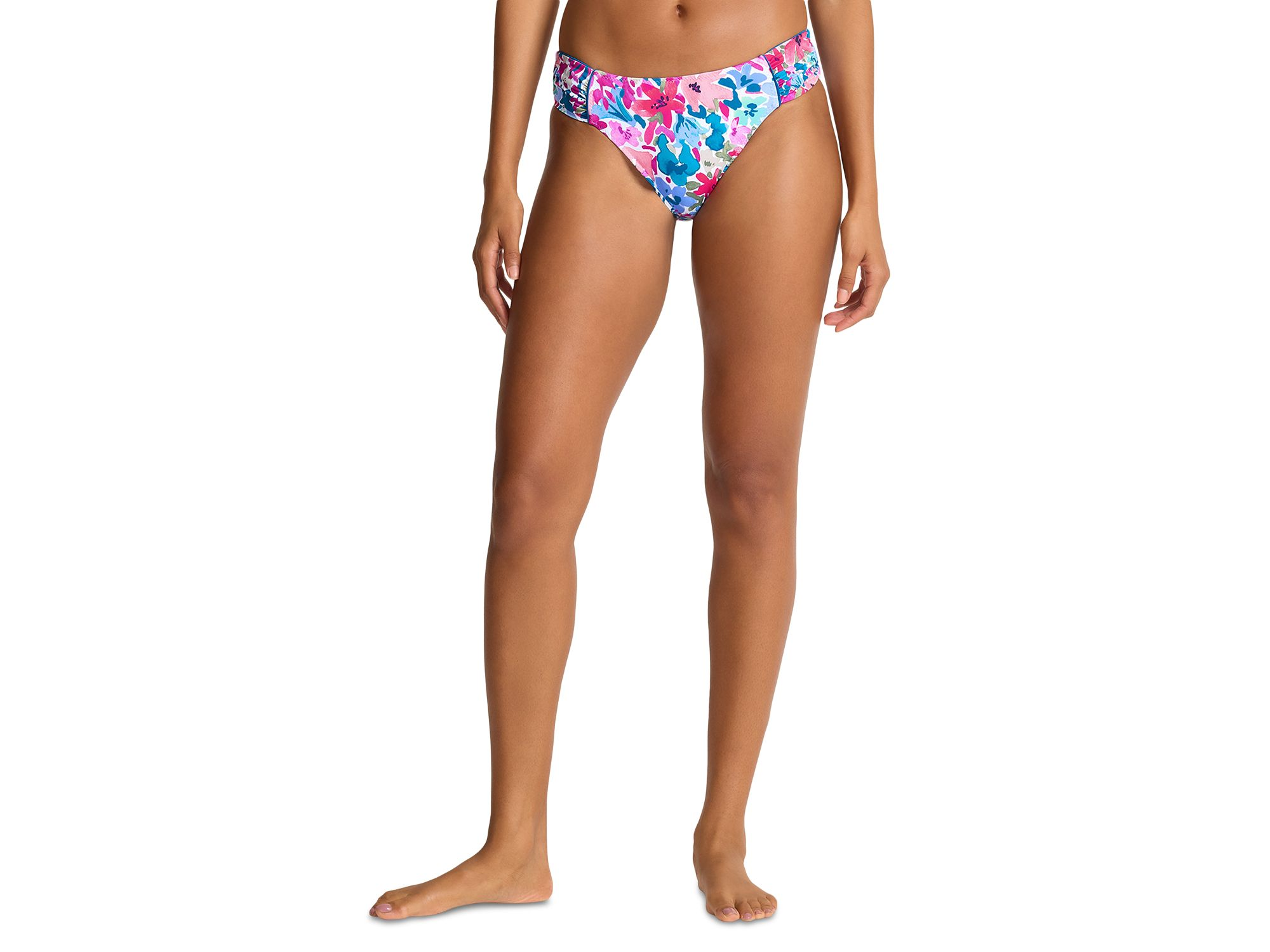 Watercolor Floral Reversible Tankini Top & Watercolor Floral Reversible Hipster Bikini Bottom — Image 8