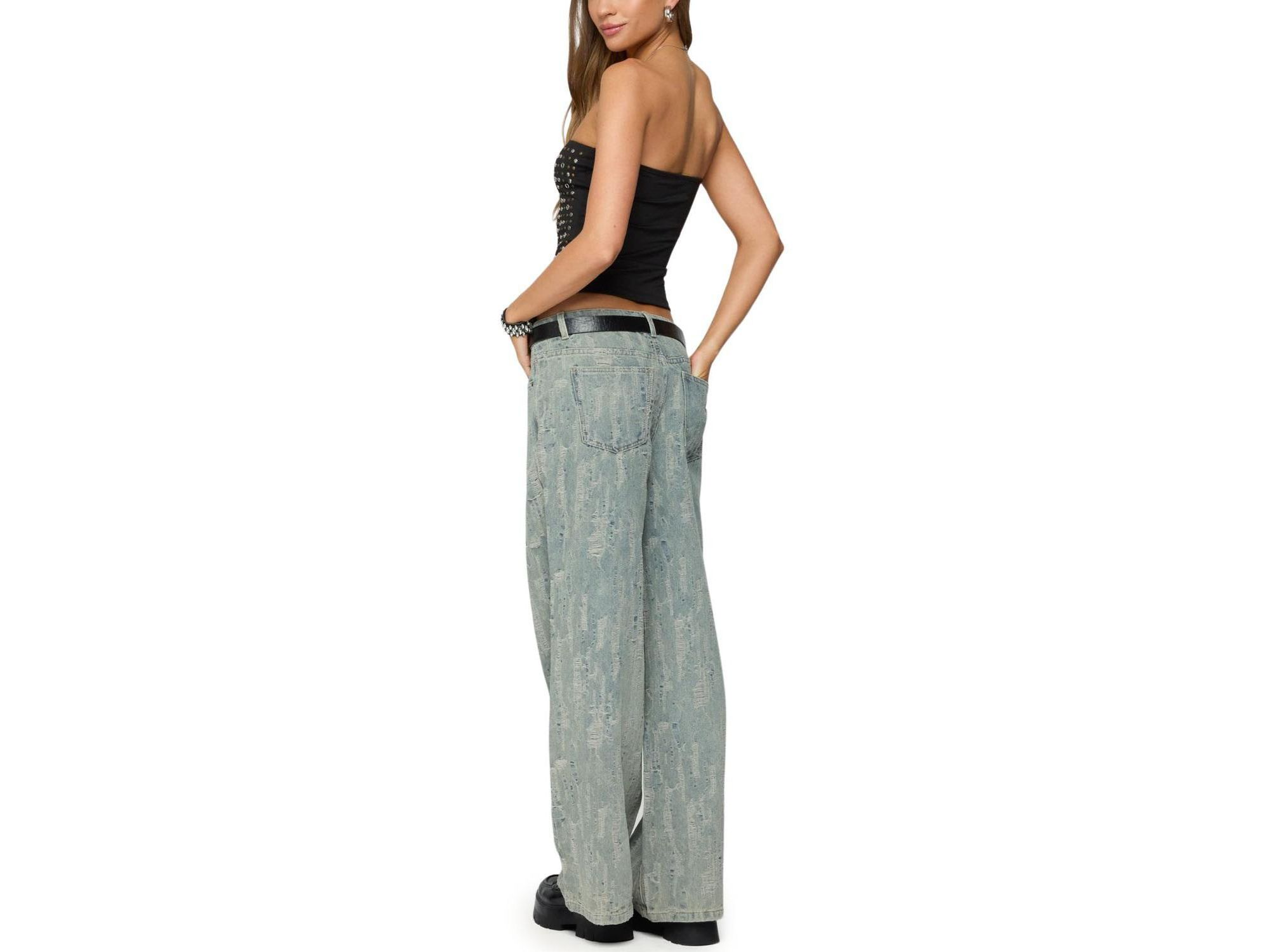 Blanco Studded Grommet Tube Top — Image 3