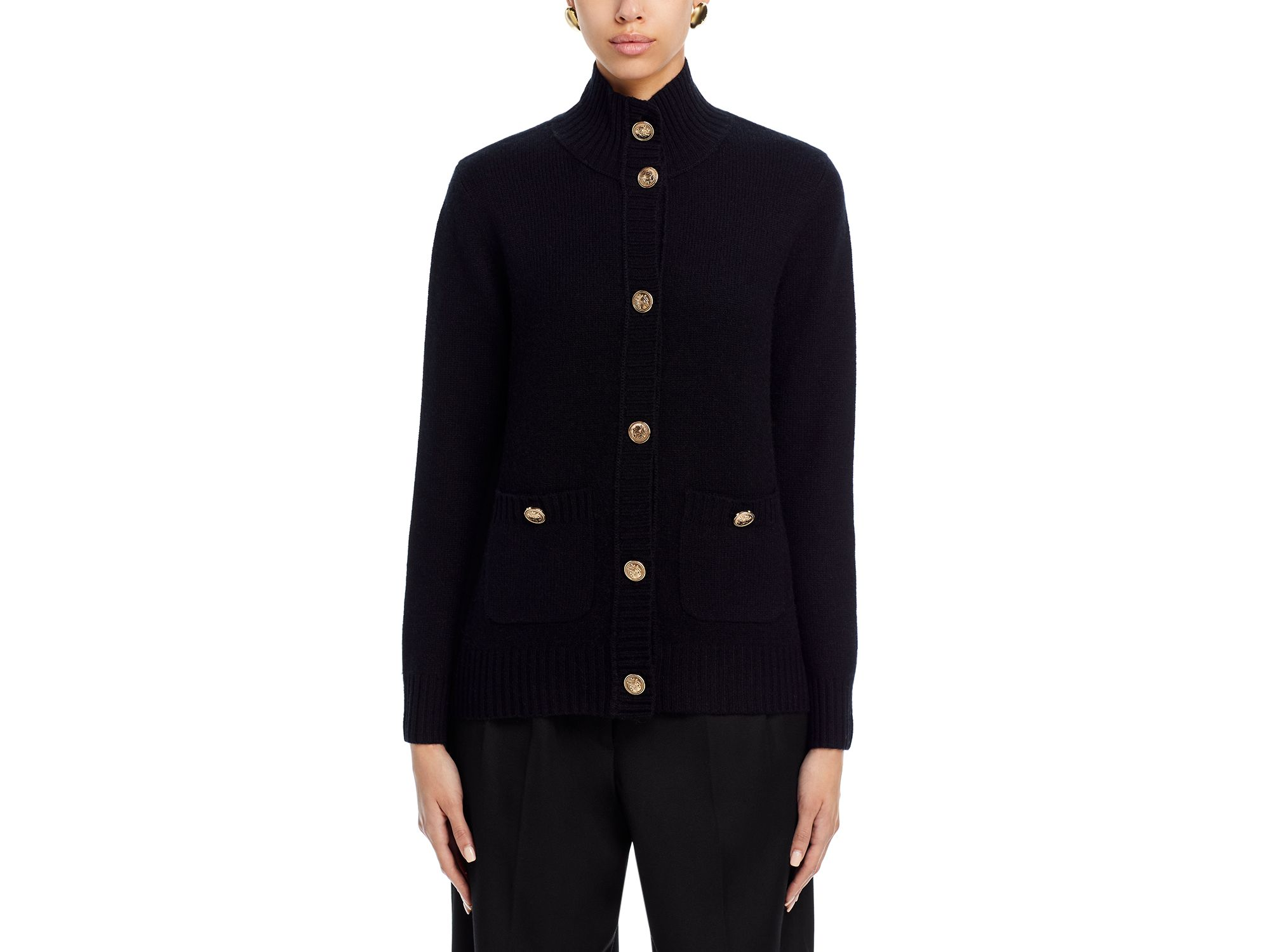 100% Cashmere Rib Knit Cardigan - Exclusive — Image 8