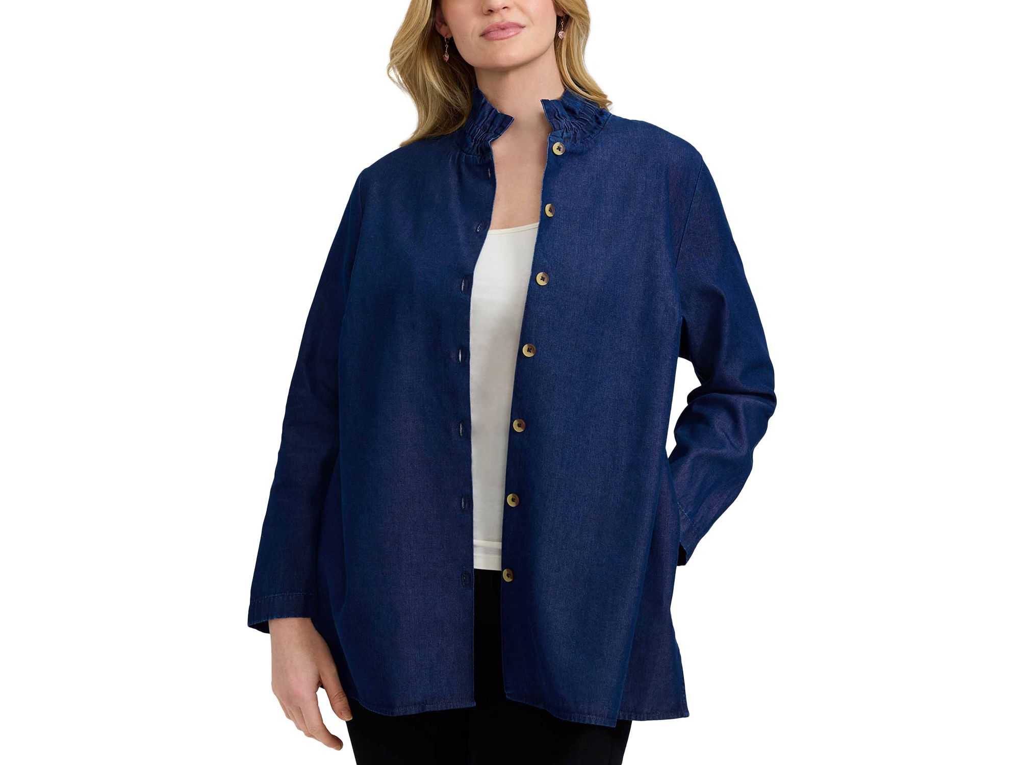 Carolina Long Sleeve Denim Shirt — Image 3