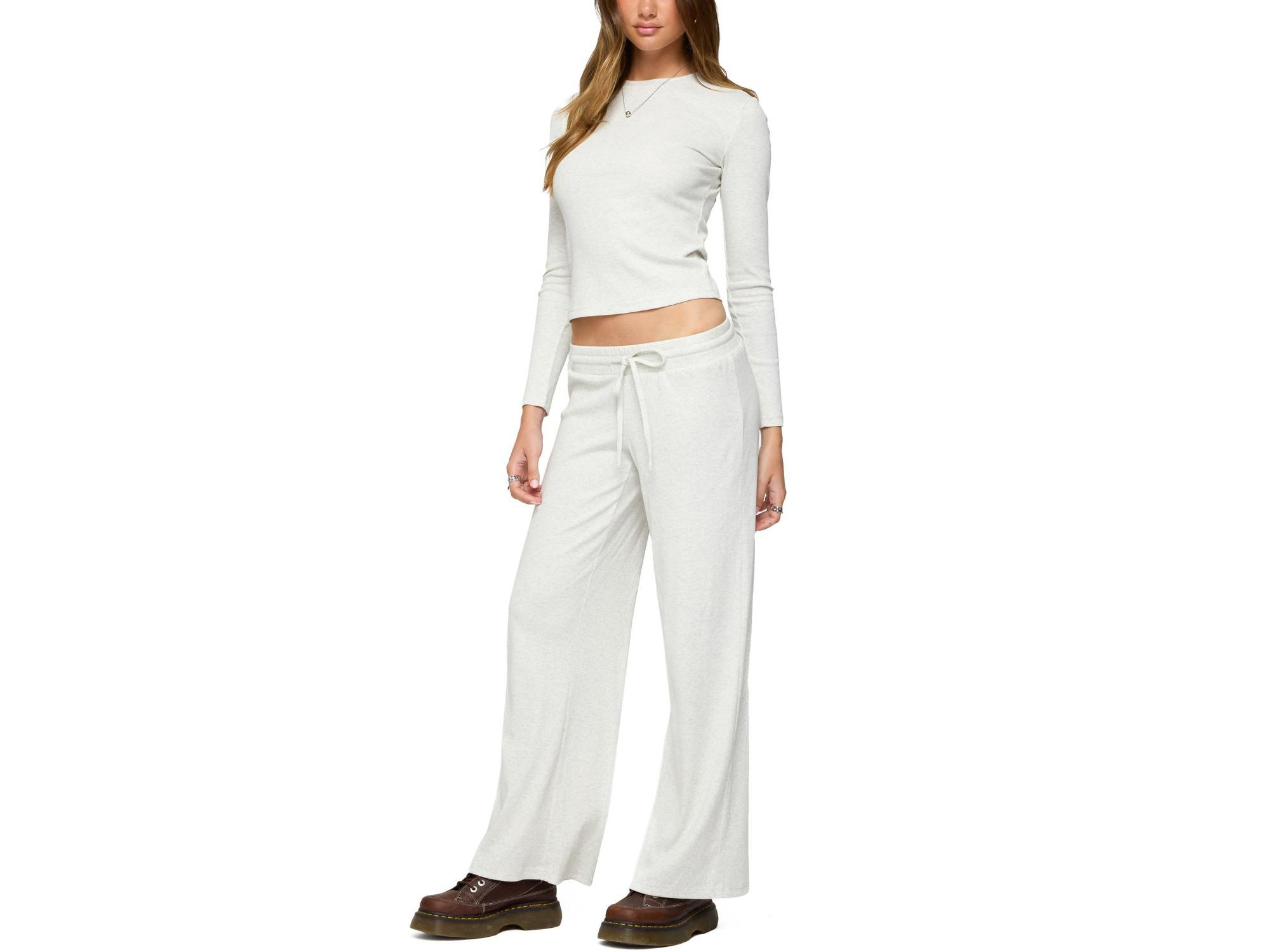 Cicilia Long Sleeve Ribbed T Shirt — Image 3