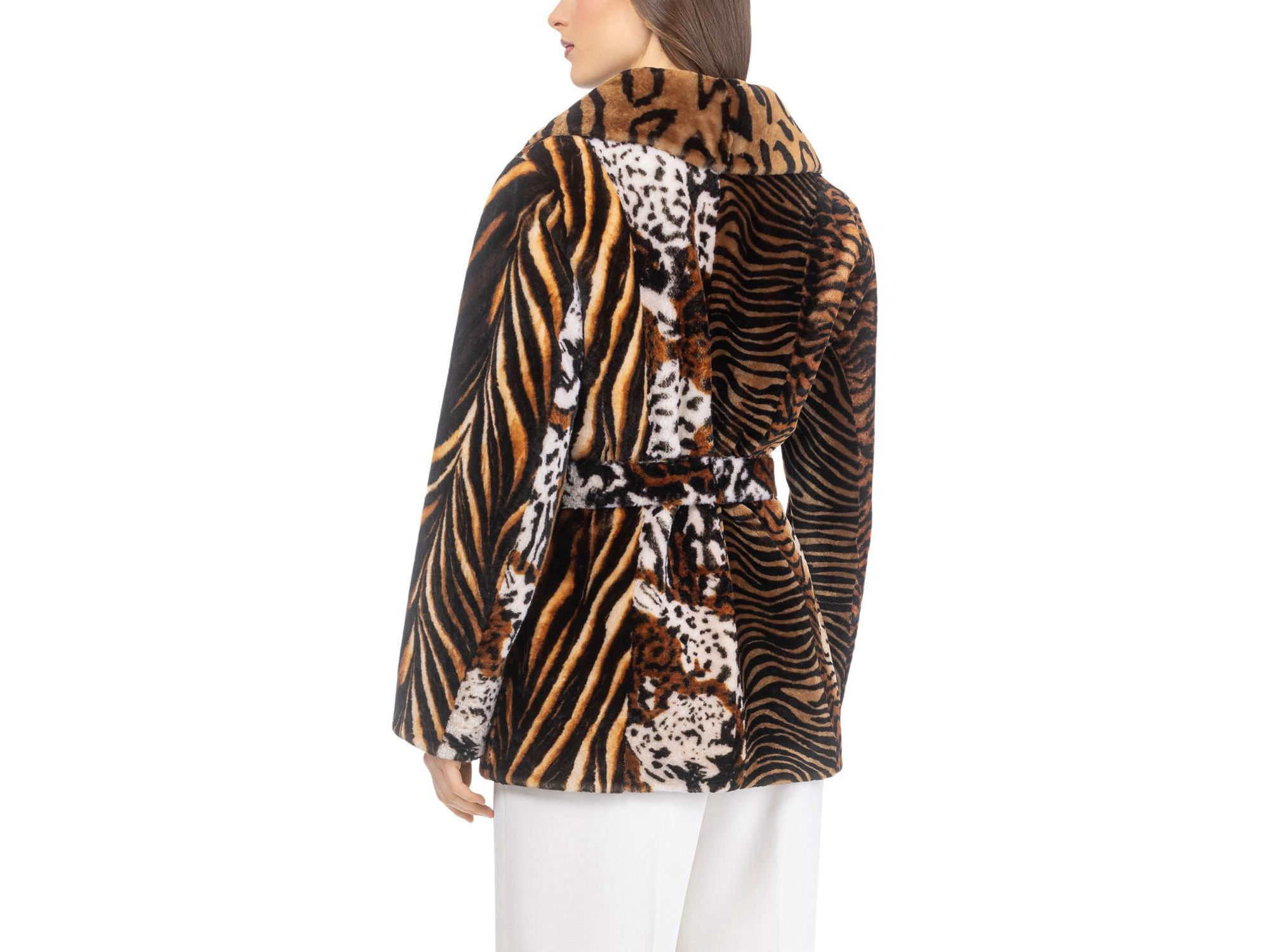 Shearling Jacket with Belt — Image 6
