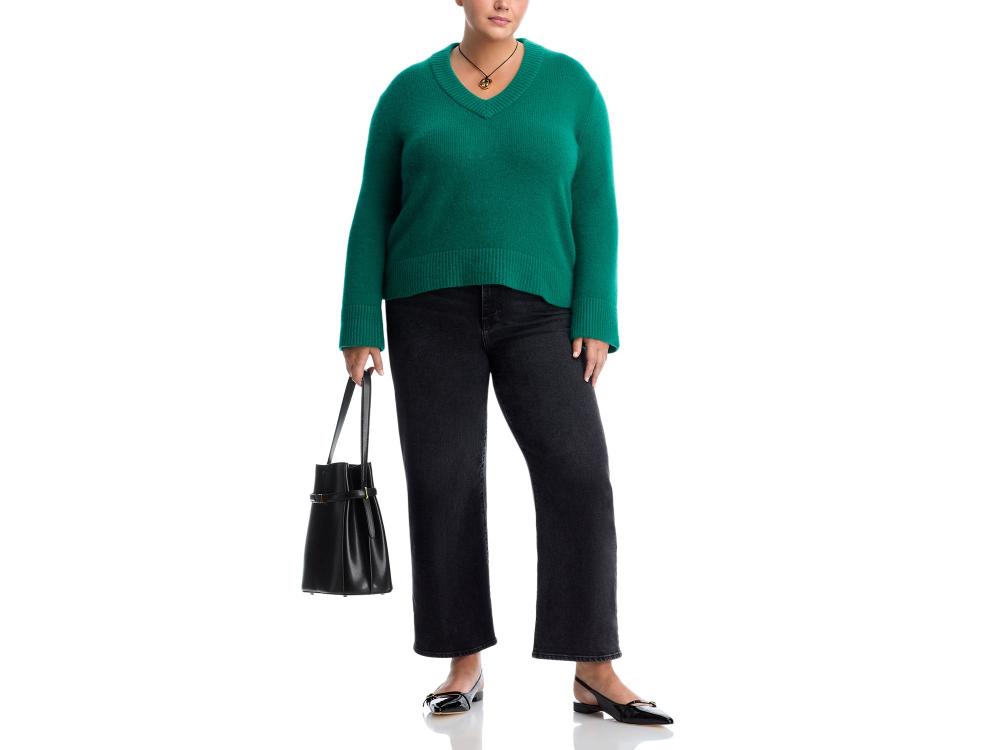 100% Cashmere New V Neck Sweater - Exclusive — Image 8