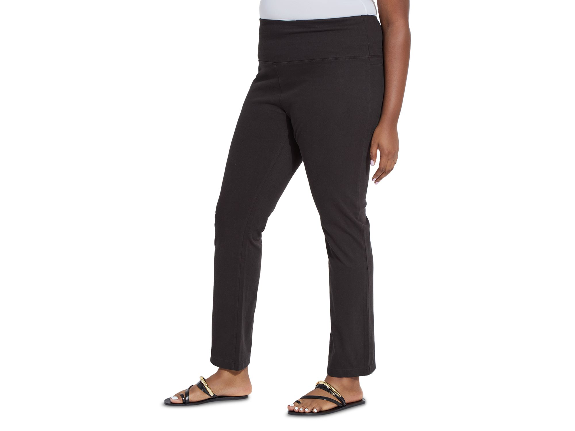 Plus Straight Leg Jeans in Black — Image 7