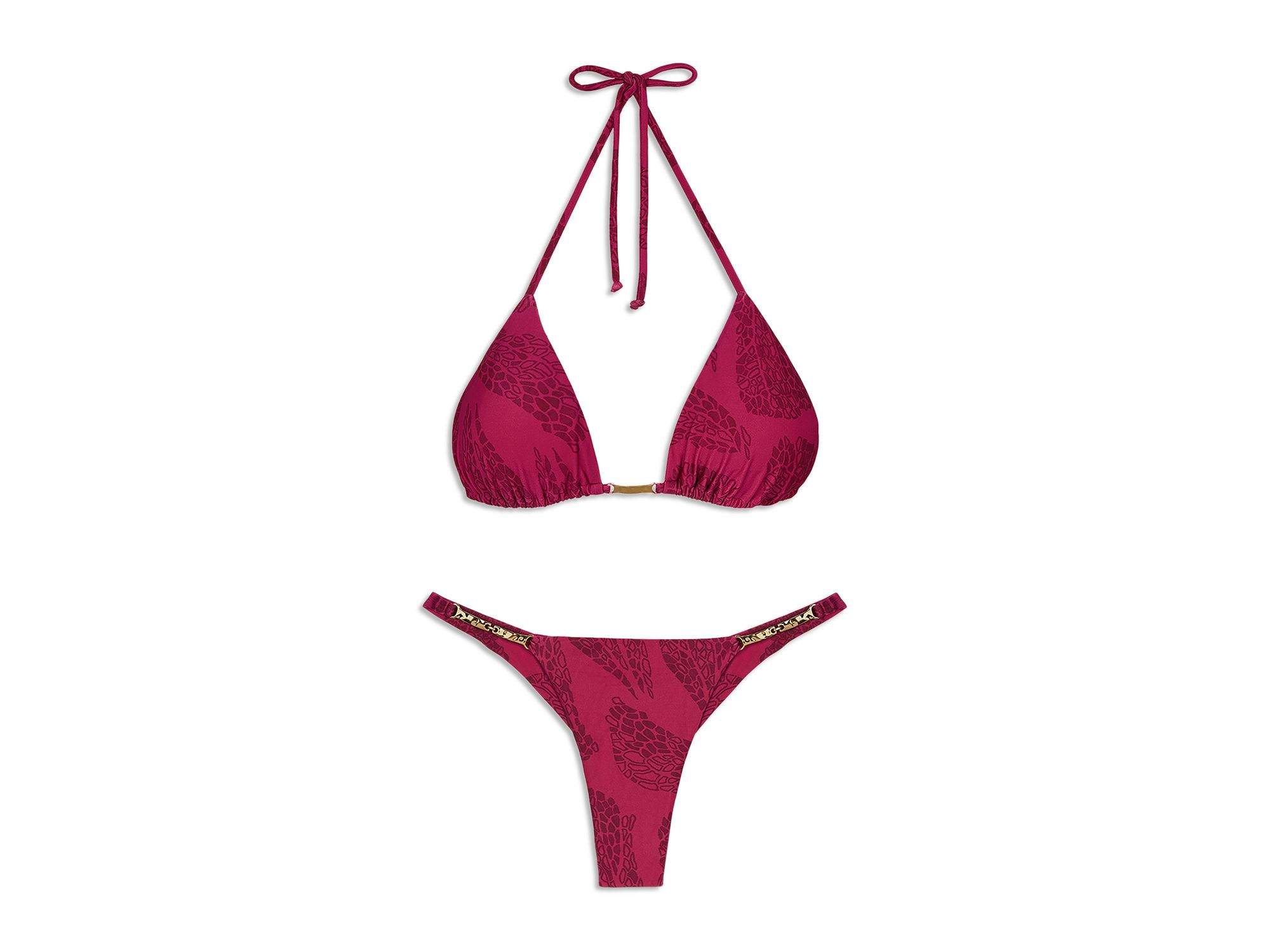 Roseate Candice Triangle Bikini Top & Full Coverage Bikini Bottom — Image 12
