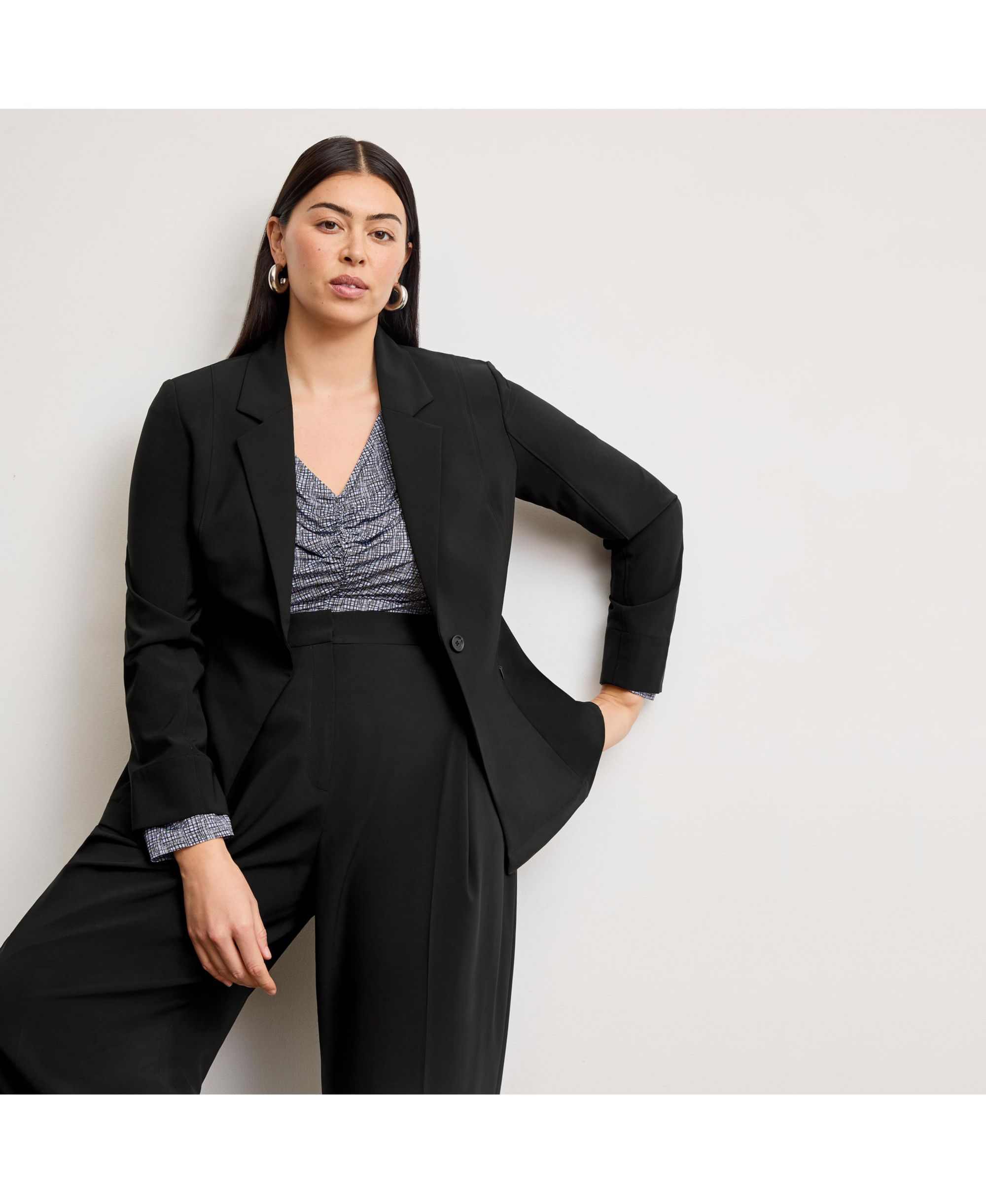 Amina Ruched Top - Printed Jersey — Image 4